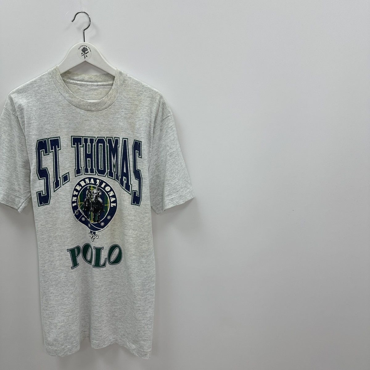 Vintage Vintage 90s St Thomas Polo tee Fruit of the loom single y2k Size US L / EU 52-54 / 3 - 2 Thumbnail