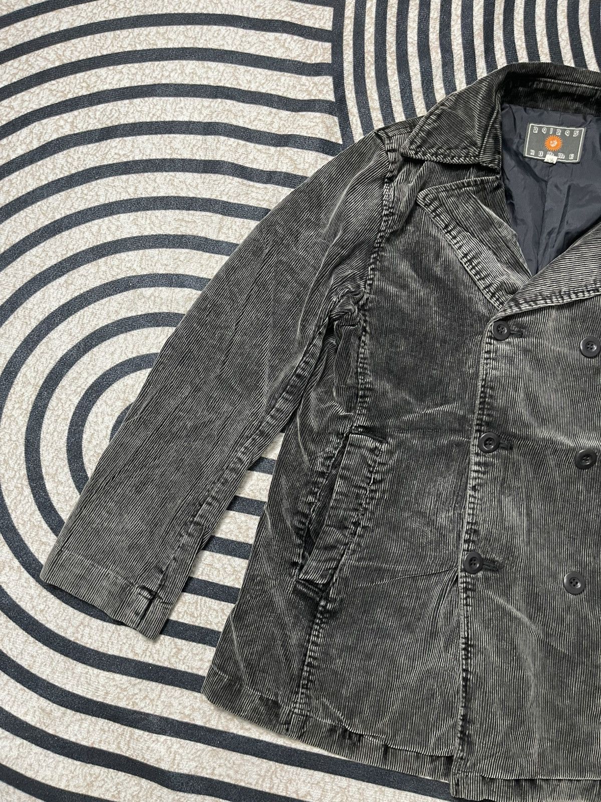 291295=Homme 2000s 291295 HOMME DOUBLE BREAST CORDUROY JACKET Size US M / EU 48-50 / 2 - 3 Thumbnail