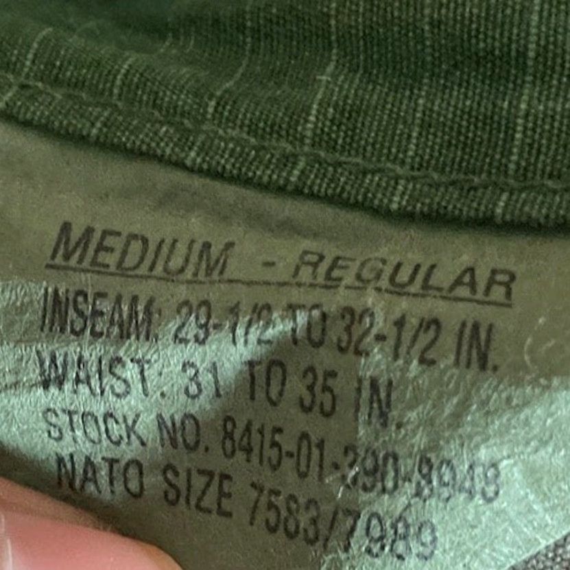 Vintage VINTAGE Military Army Combat Unisex M-65 field Trousers Green Woodlands Camo Uniform MR Size US 31 - 4 Thumbnail