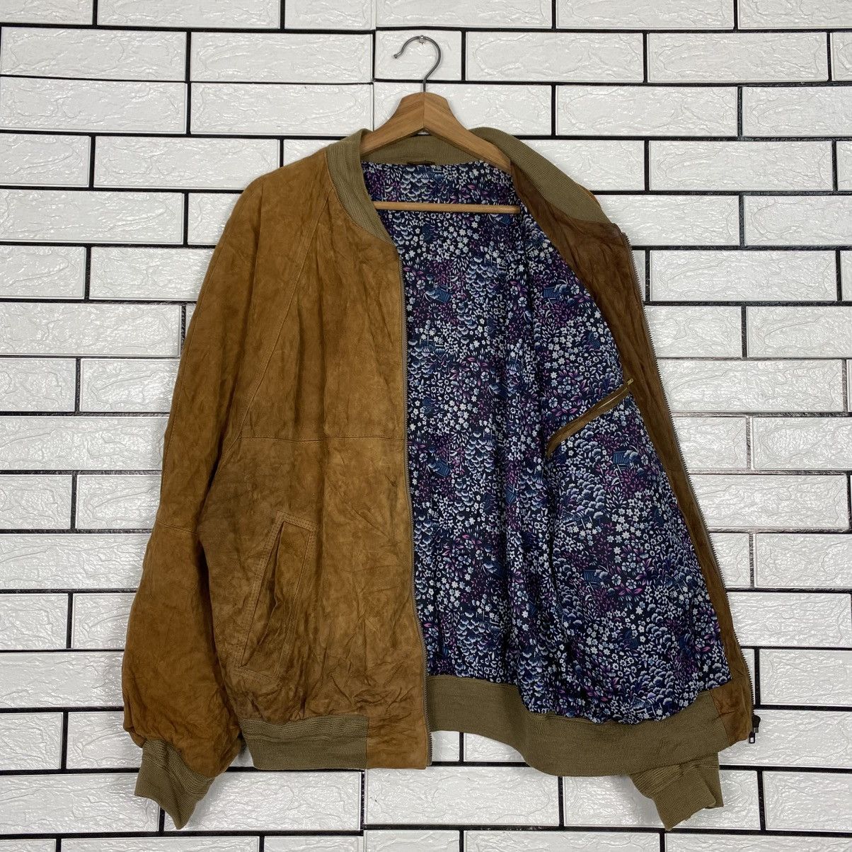 Japanese Brand 📌Vintage Genuine Leather Bomber Jacket Unbrand Issey Miyake Size US M / EU 48-50 / 2 - 13 Thumbnail