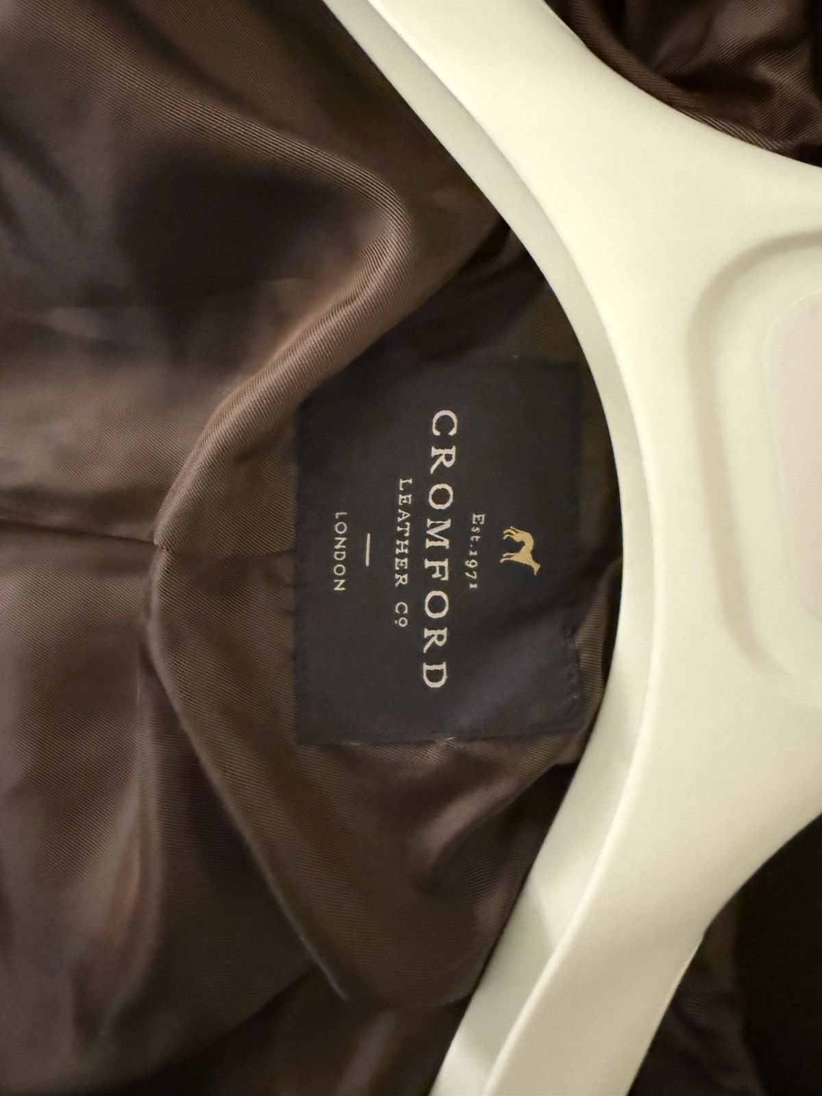 Vintage Cromford Leather (UK) Brown Suede Bomber jacket Size US L / EU 52-54 / 3 - 5 Thumbnail