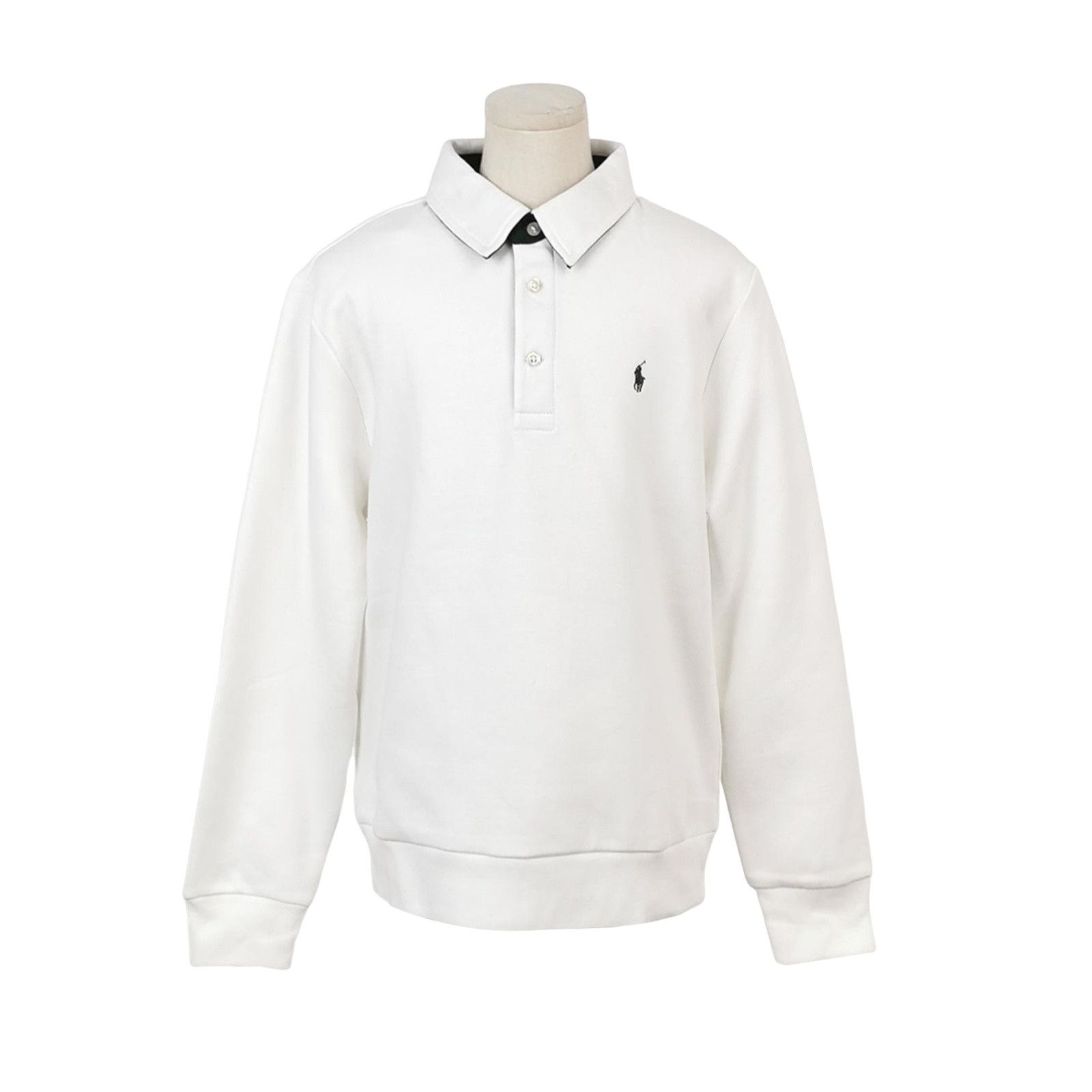 Polo Ralph Lauren Polo Ralph Lauren Cream Collared Sweatshirt XS Size US XS / EU 42 / 0 - 1 Thumbnail