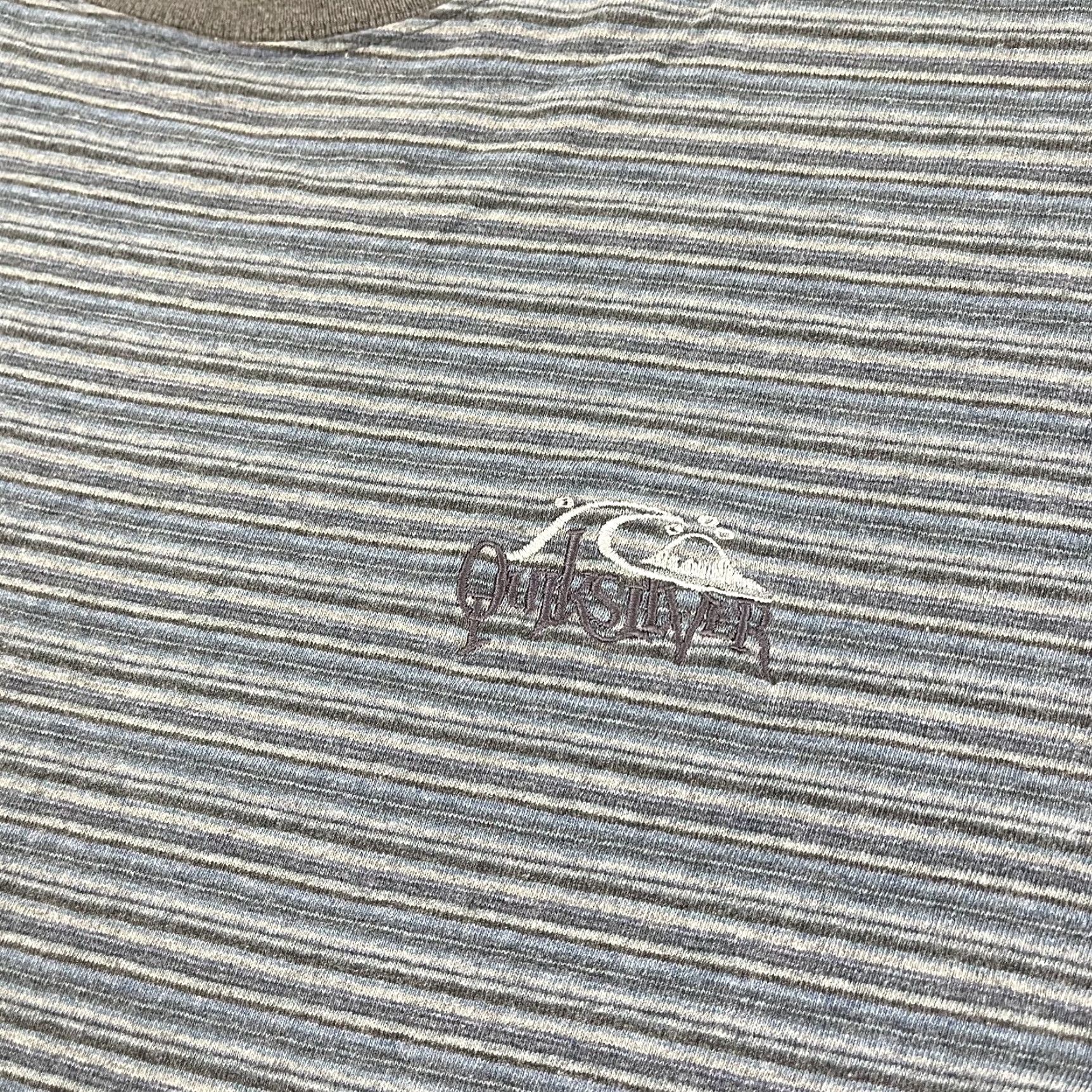 Quiksilver Vintage Quiksilver Shirt Mens Large Blue Embroidered Stripe Beach Surf Skate USA Size US L / EU 52-54 / 3 - 2 Thumbnail