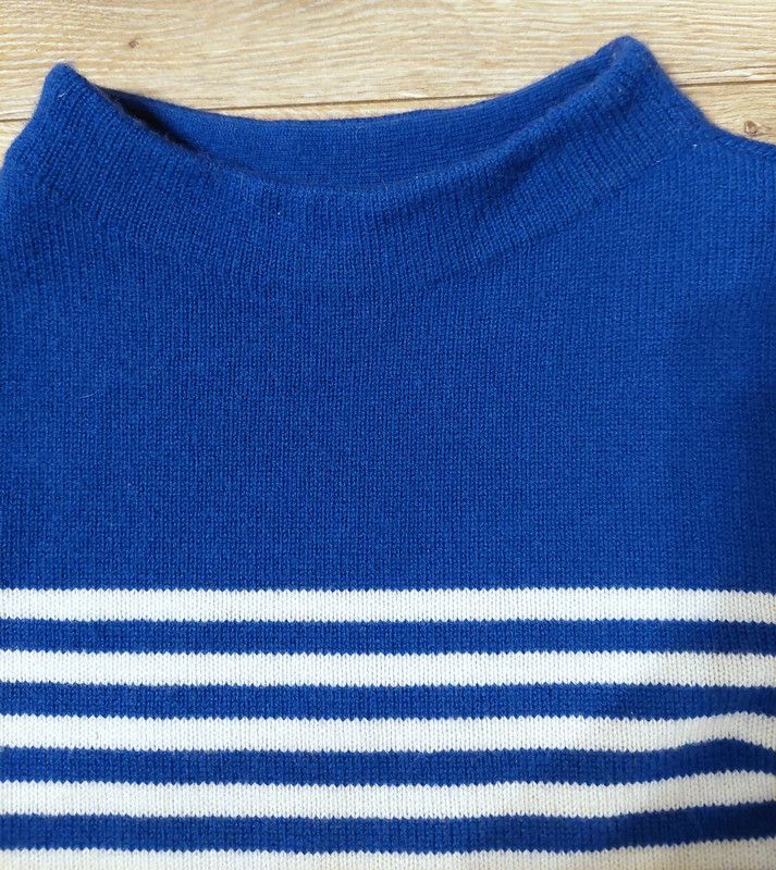 Boden 100% wool sweater jumper white blue luxury soft unique Size XS / US 0-2 / IT 36-38 - 3 Thumbnail