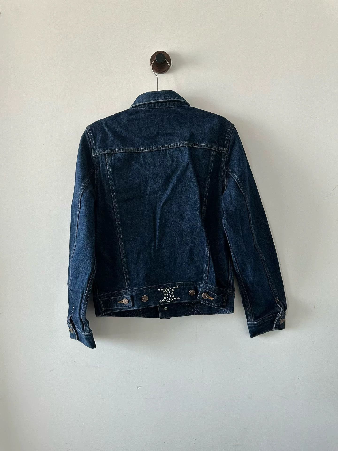 Celine Celine Rivets Triomphe Denim Jacket S New With Tags Size S / US 4 / IT 40 - 2 Thumbnail