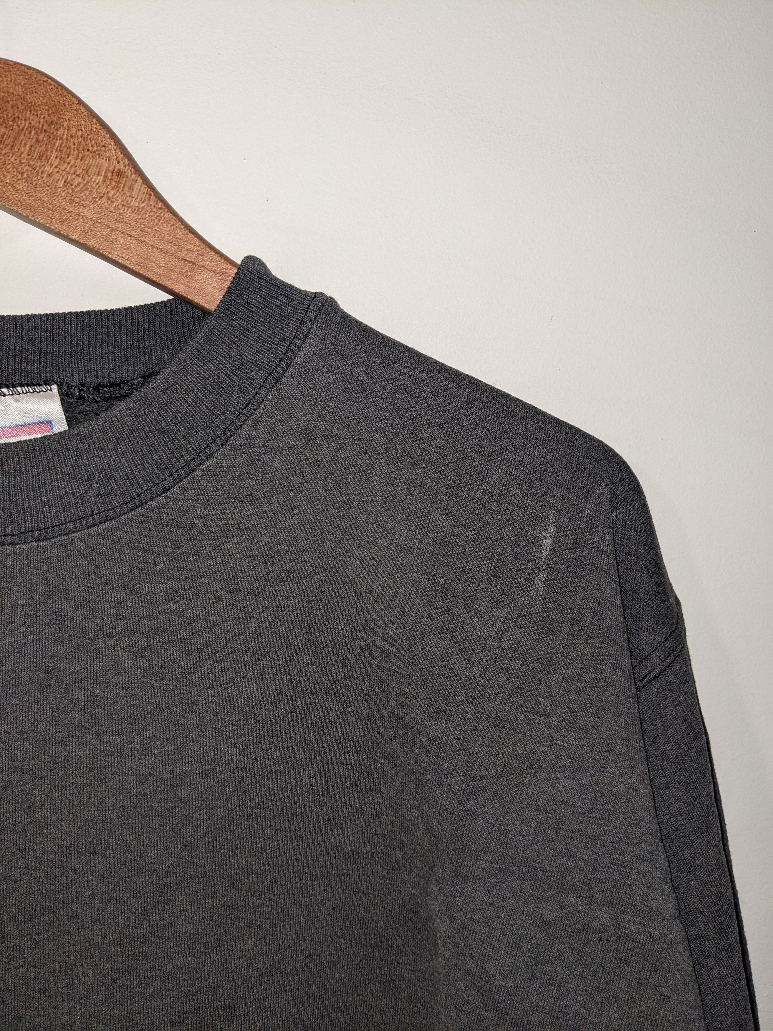Hanes × Vintage Vintage 90s Hanes Blank Essential Medium Gray Sweatshirt Size US M / EU 48-50 / 2 - 5 Thumbnail