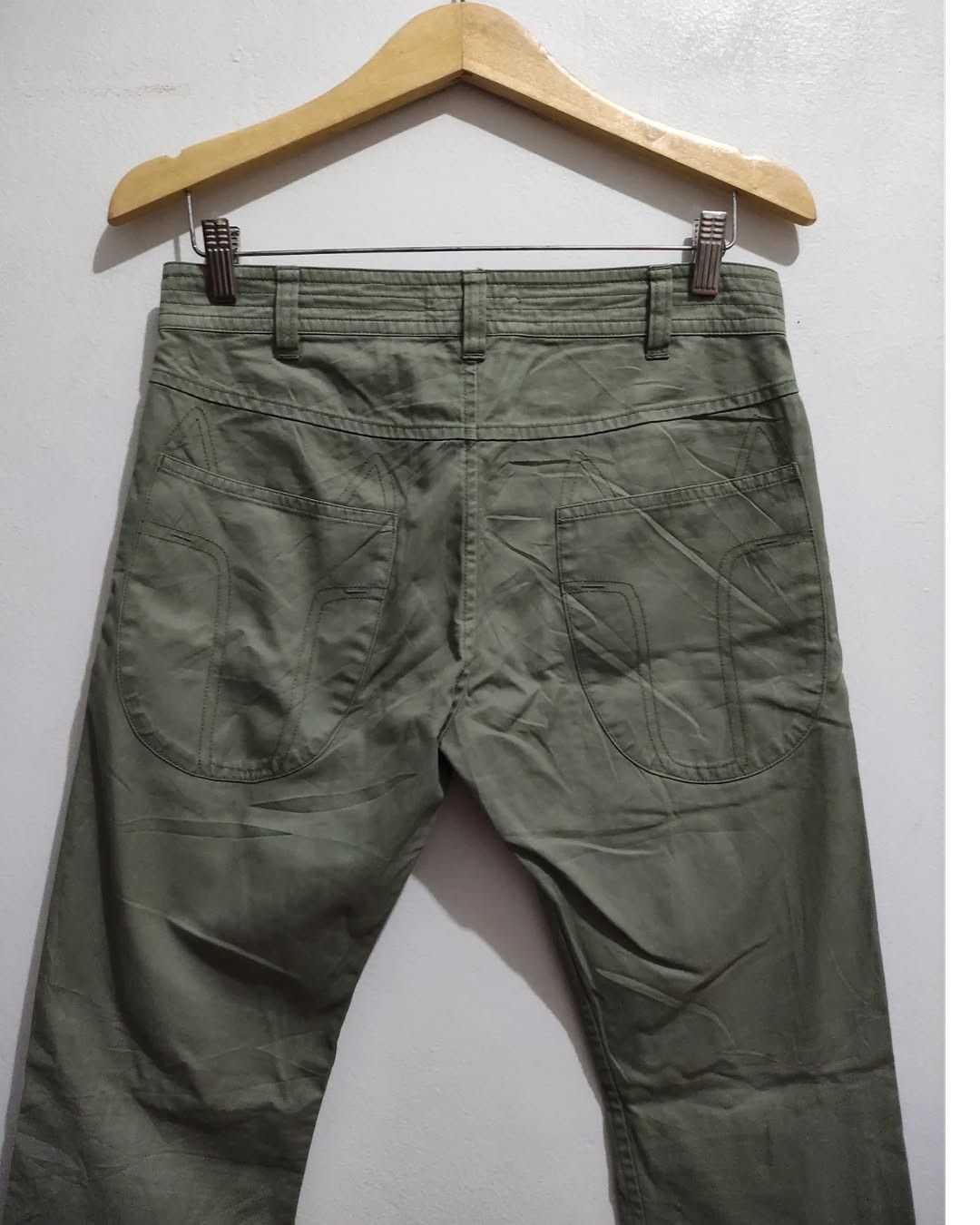 Issey Miyake Tsumori Chisato Green Utility Pants Curved Pockets Pants Size 30" / US 8 / IT 44 - 7 Thumbnail