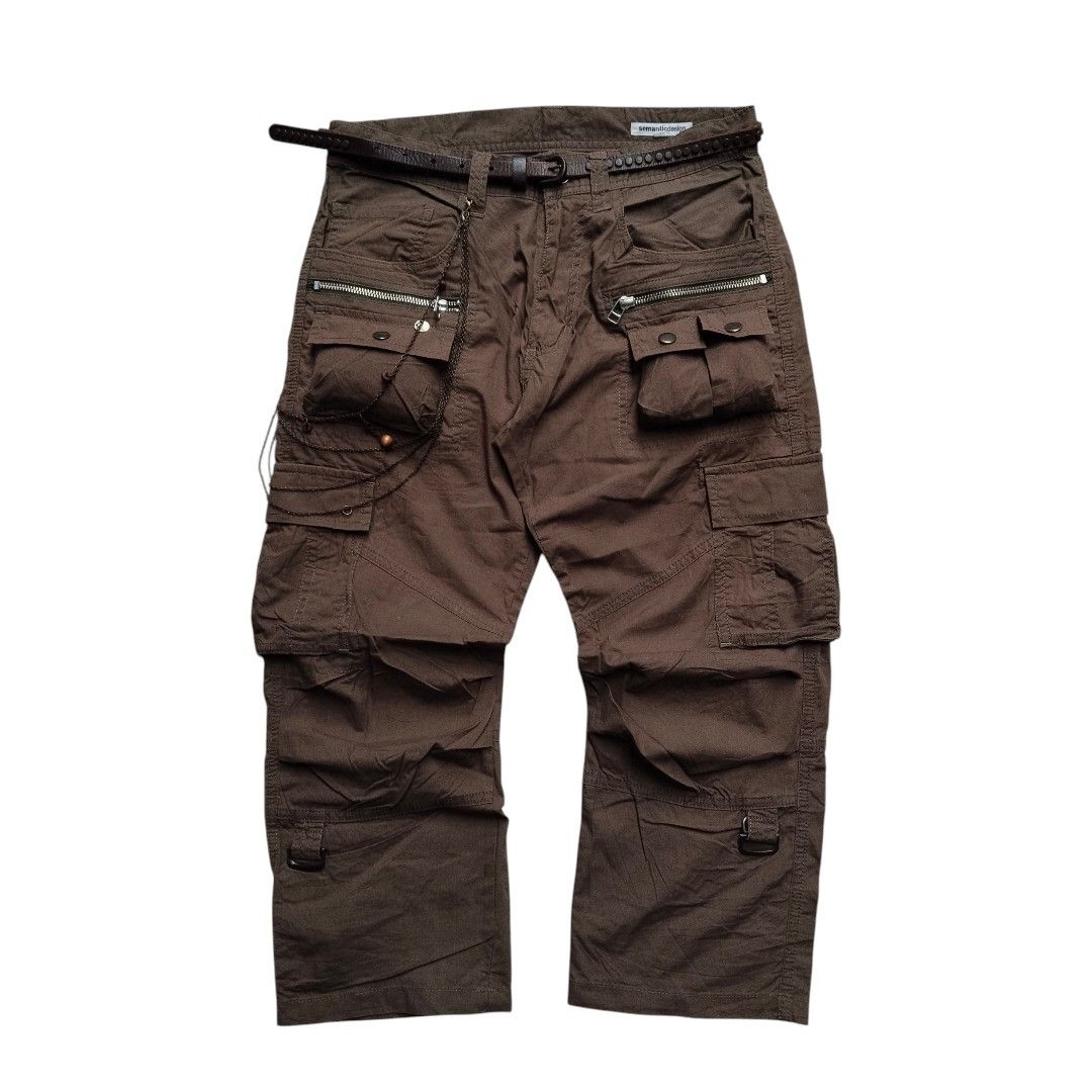 Semanticdesign multi pocket cargo short