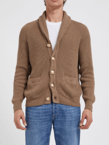 Brunello Cucinelli Cardigan in Medium Brown Size US L / EU 52-54 / 3 - 1 Preview