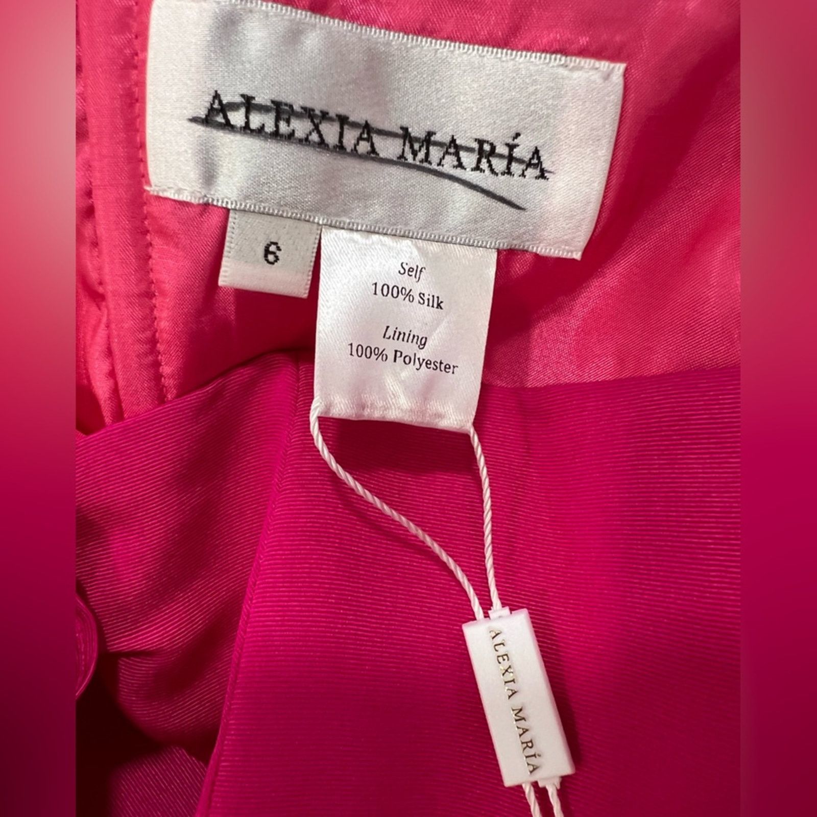 Other ALEXIA MARIA Dahlia Silk Faille Jumpsuit US:6 Size 28" / US 6 / IT 42 - 7 Thumbnail