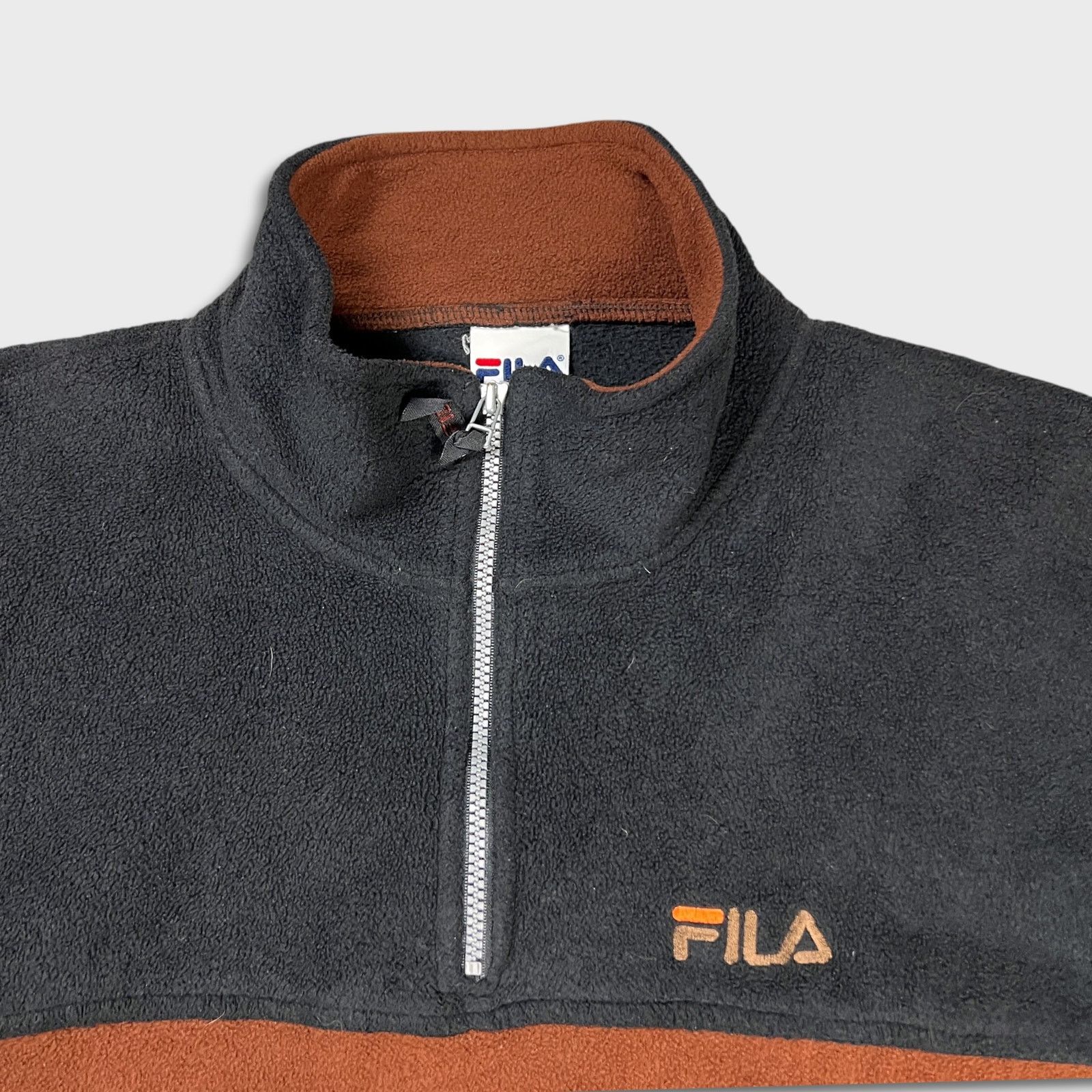 Fila × Vintage VTG Fila Fleece 2XL Outdoor Quarter Zip Pullover 90s Jacket Size US XXL / EU 58 / 5 - 2 Thumbnail