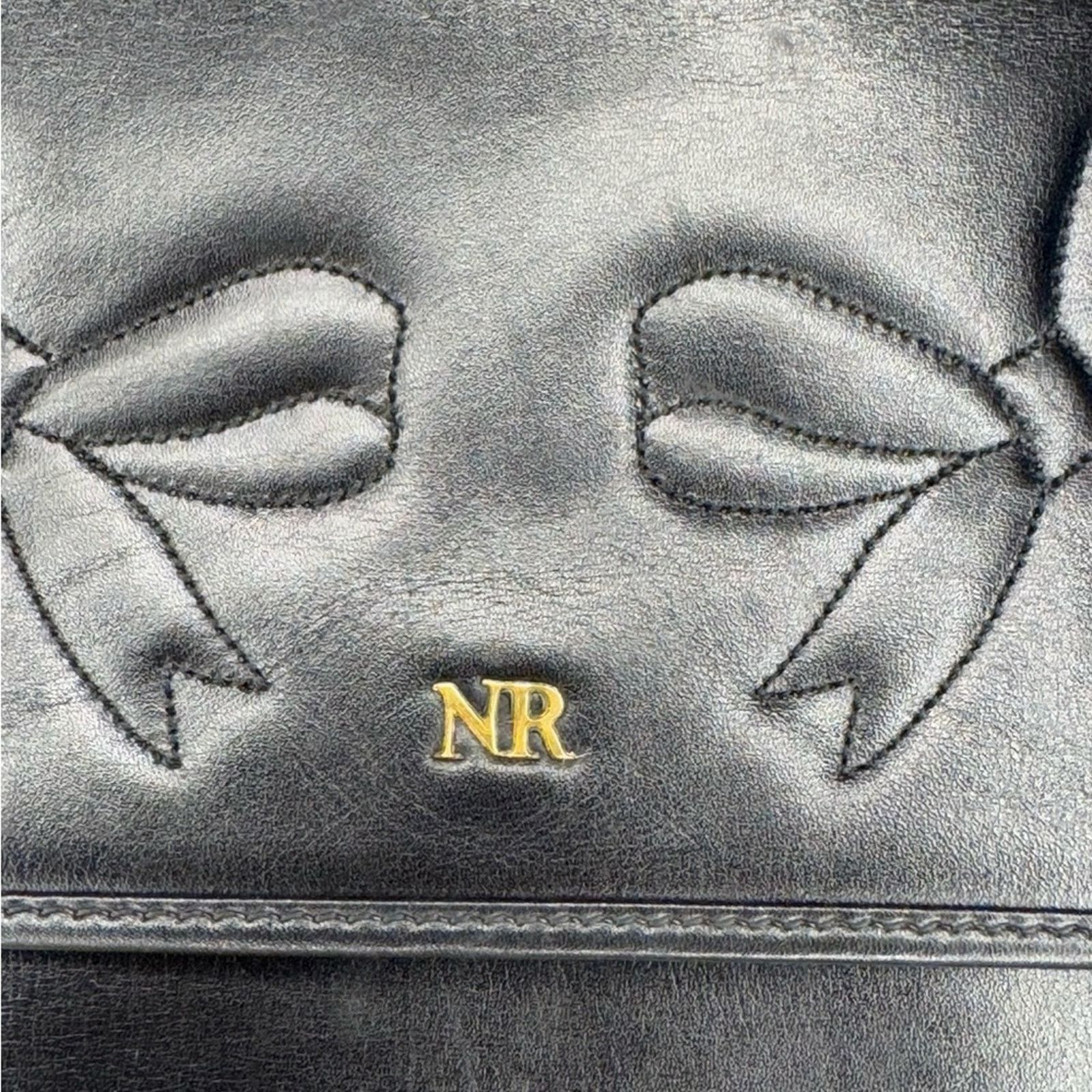 Nina Ricci Nina Ricci Made In Italy Vintage Bow Black Size ONE SIZE - 6 Thumbnail