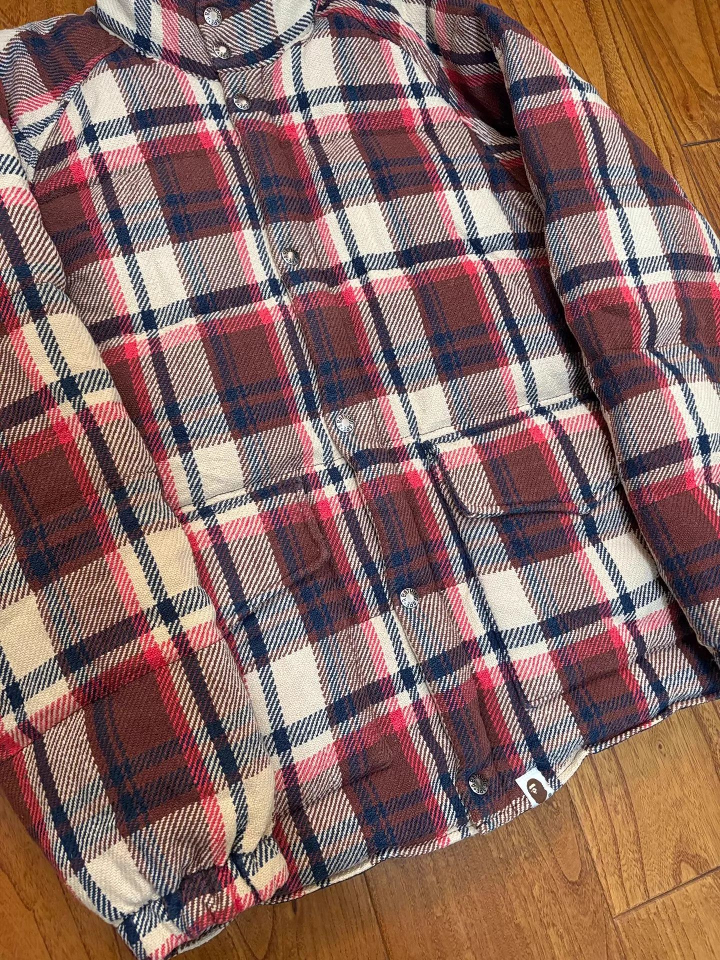Bape BAPE NIGO Era Kimura Check Down Jacket M Good Condition Size US M / EU 48-50 / 2 - 4 Thumbnail