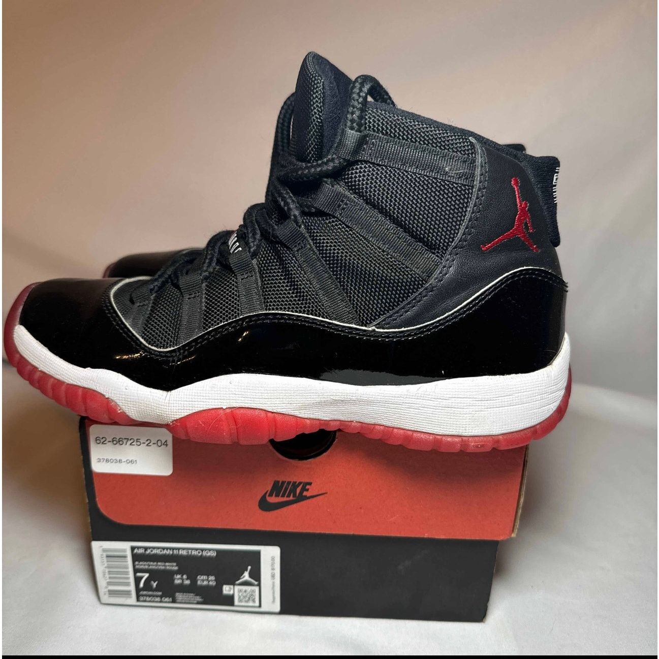 Jordan Brand × Nike Size 7 - Nike Air Jordan 11 Retro GS Bred 2019 Men's Shoes Size US 7 / EU 40 - 8 Thumbnail
