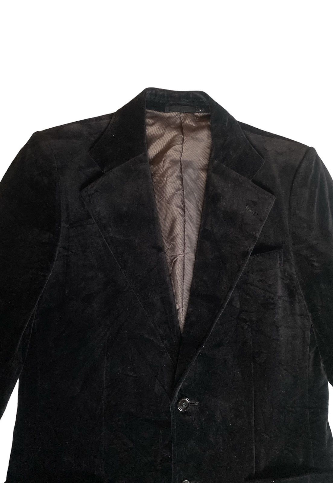 Yves Saint Laurent Vintage Yves Saint Laurent Velvet Blazer Size 38L - 3 Thumbnail