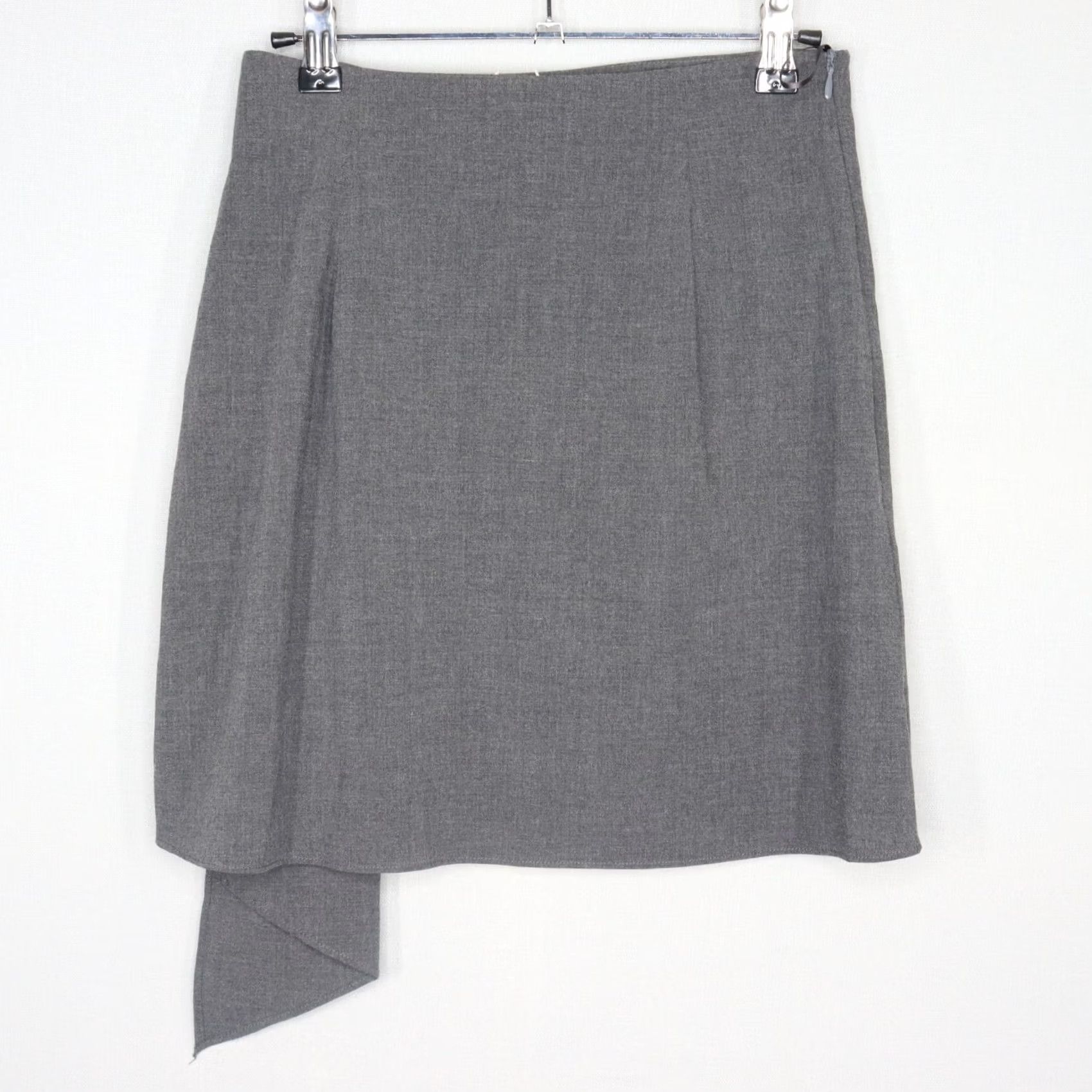 Vintage Urban Revivo Skirt Womens Size 2 Gray A-Line Pleated Office NWT Mini Short Zip City Business Casual Party/Cocktail Workwear Womens Size 26" / US 2 / IT 38 - 3 Thumbnail