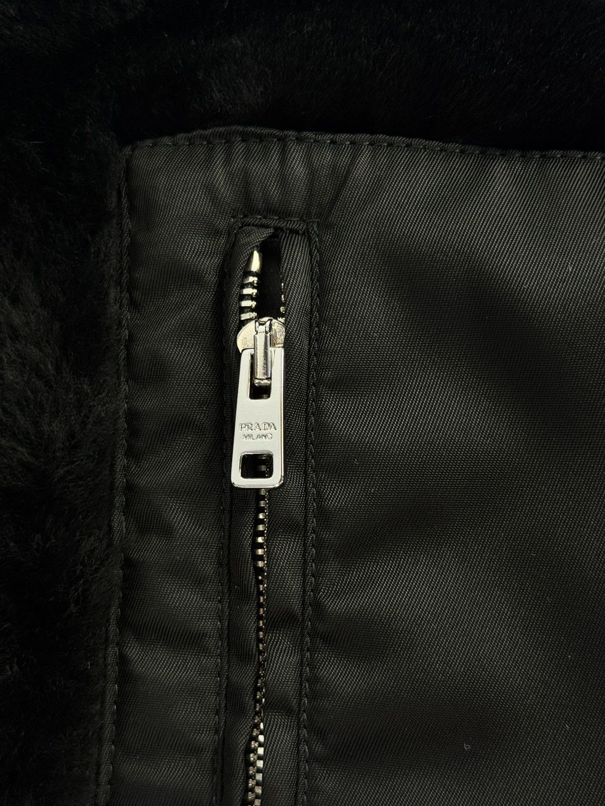 Prada 2 IN 1 SHEARLING /SUEDE AND REMOVABLE GILET CABAN COAT Size US XL / EU 56 / 4 - 10 Thumbnail