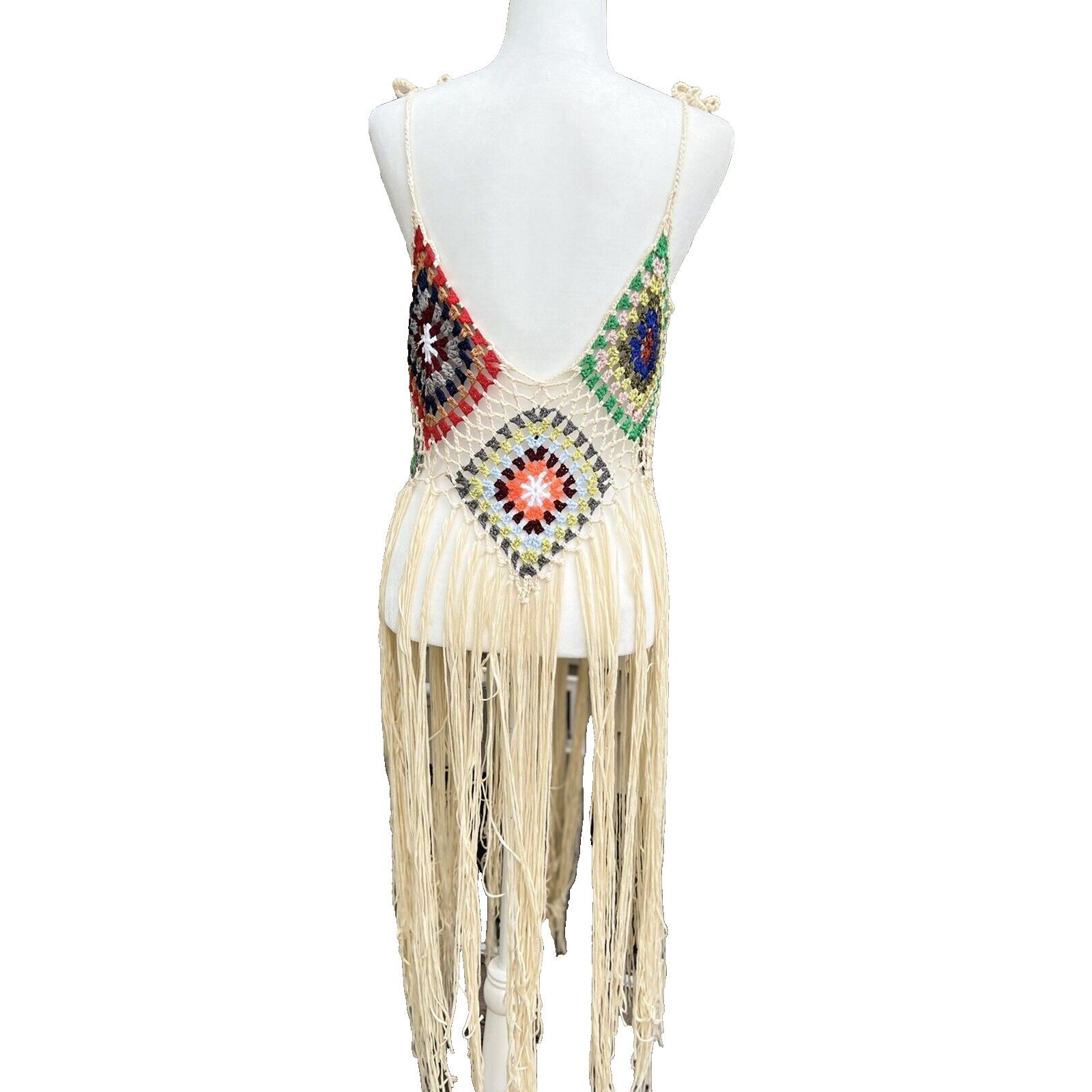 Dress the Population Embroidery Bohemian Knitted Top size XL Multicolor A000190 Size XL / US 12-14 / IT 48-50 - 5 Thumbnail