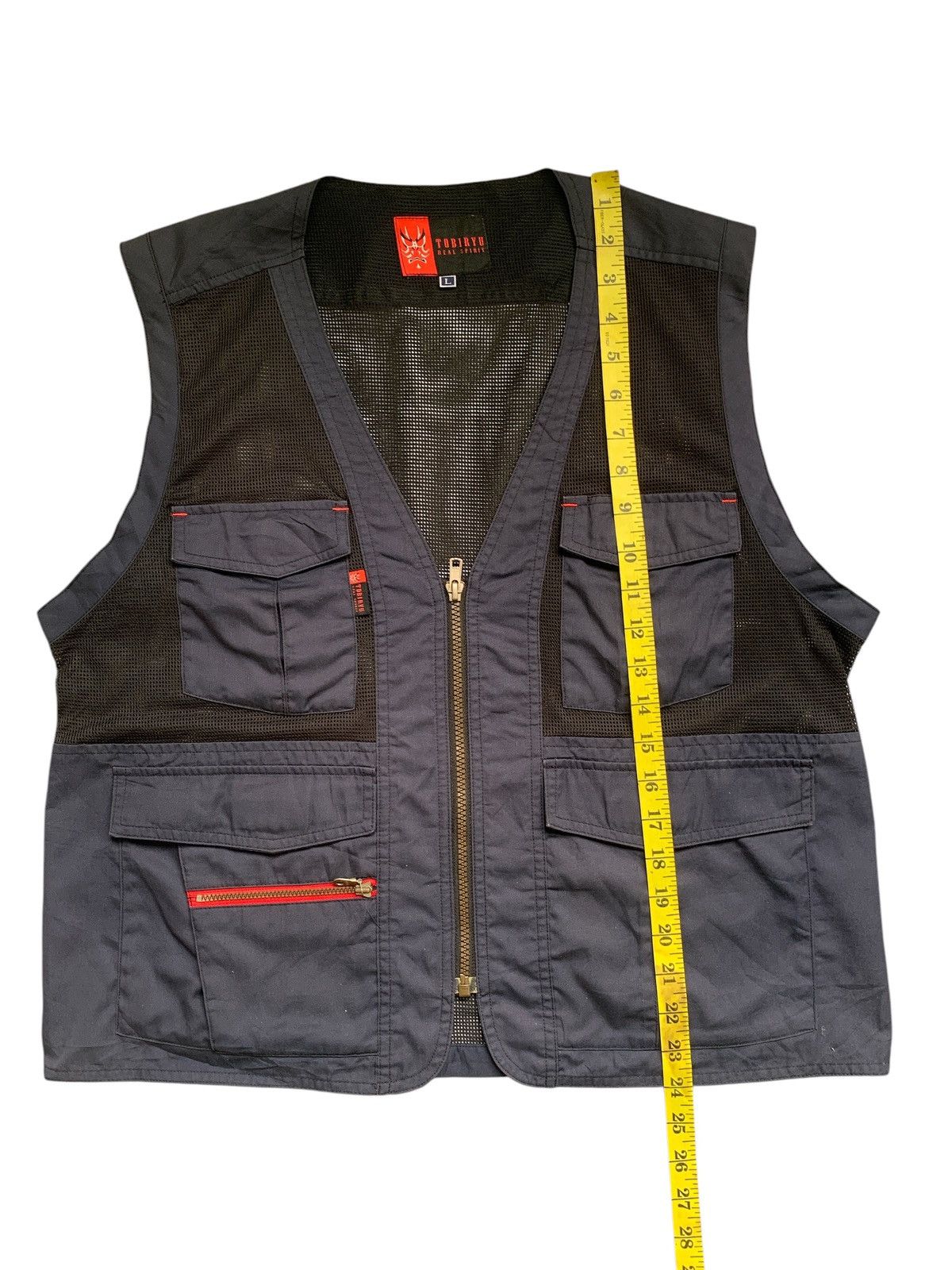 Japanese Brand Rare Design Vintage Tobiryu Real Spirit Vests Size US L / EU 52-54 / 3 - 9 Thumbnail