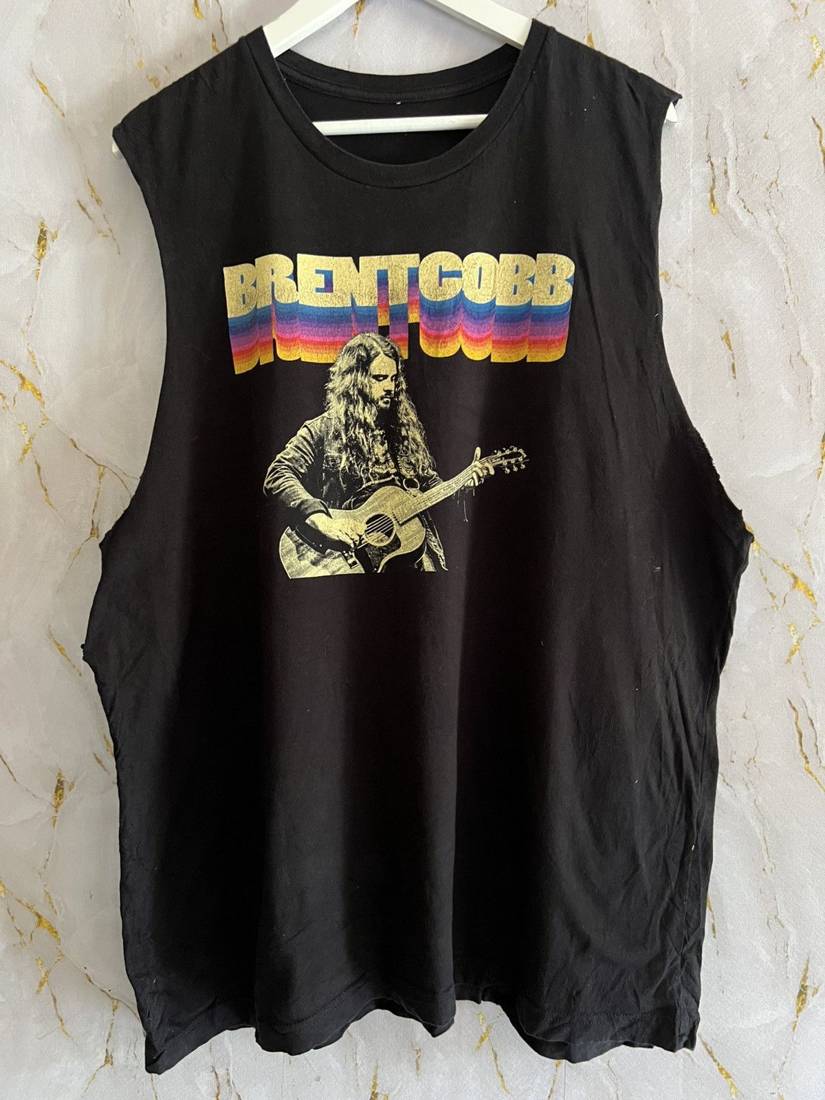 Band Tees Brent Cobb Sleeveless Shirt – Rare Tour / Band Merch Size US XXL / EU 58 / 5 - 1 Thumbnail