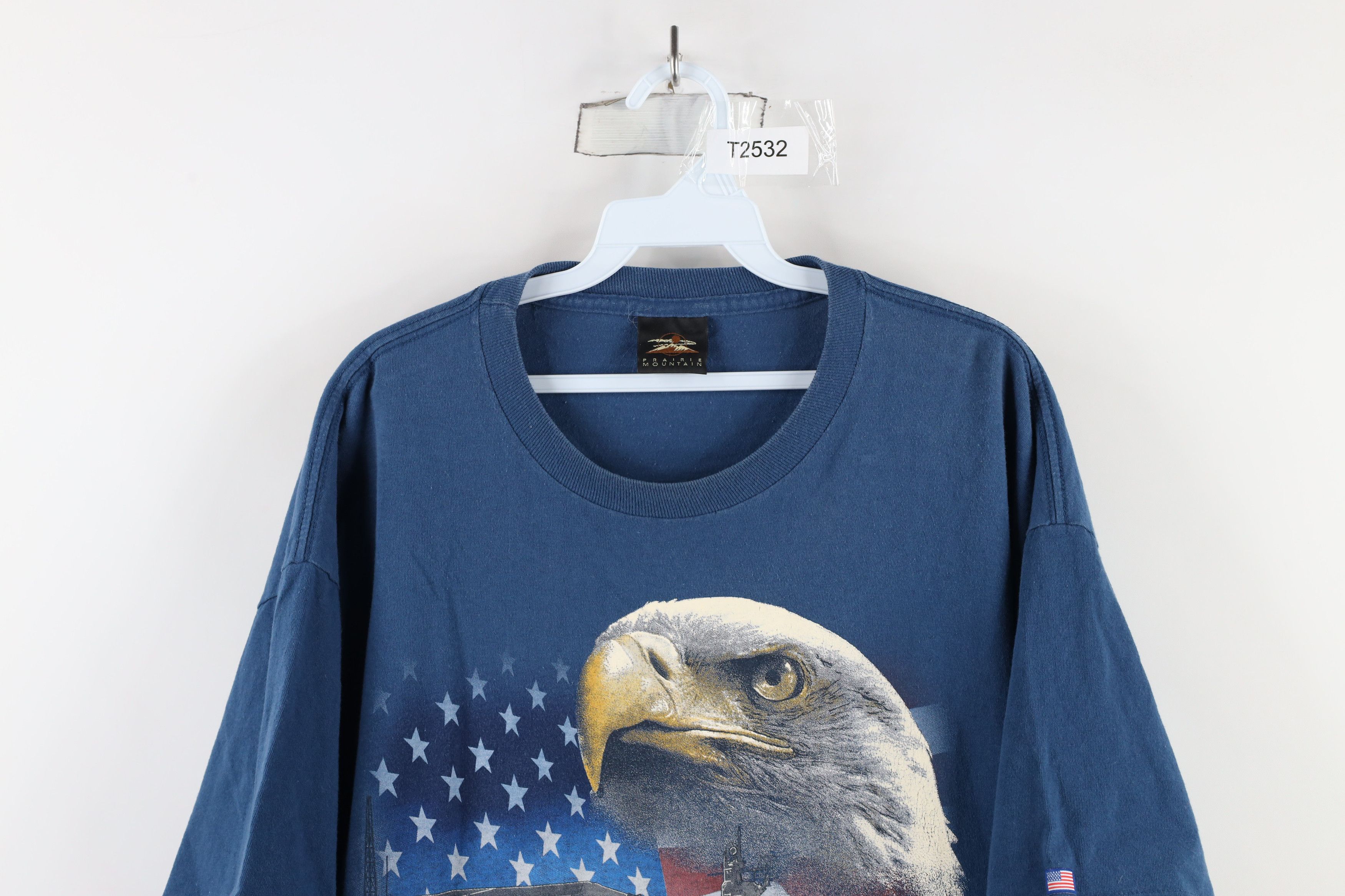 Vintage Vintage 90s Out USS Yorktown Eagle Military Ship T-Shirt USA Size US XL / EU 56 / 4 - 2 Thumbnail