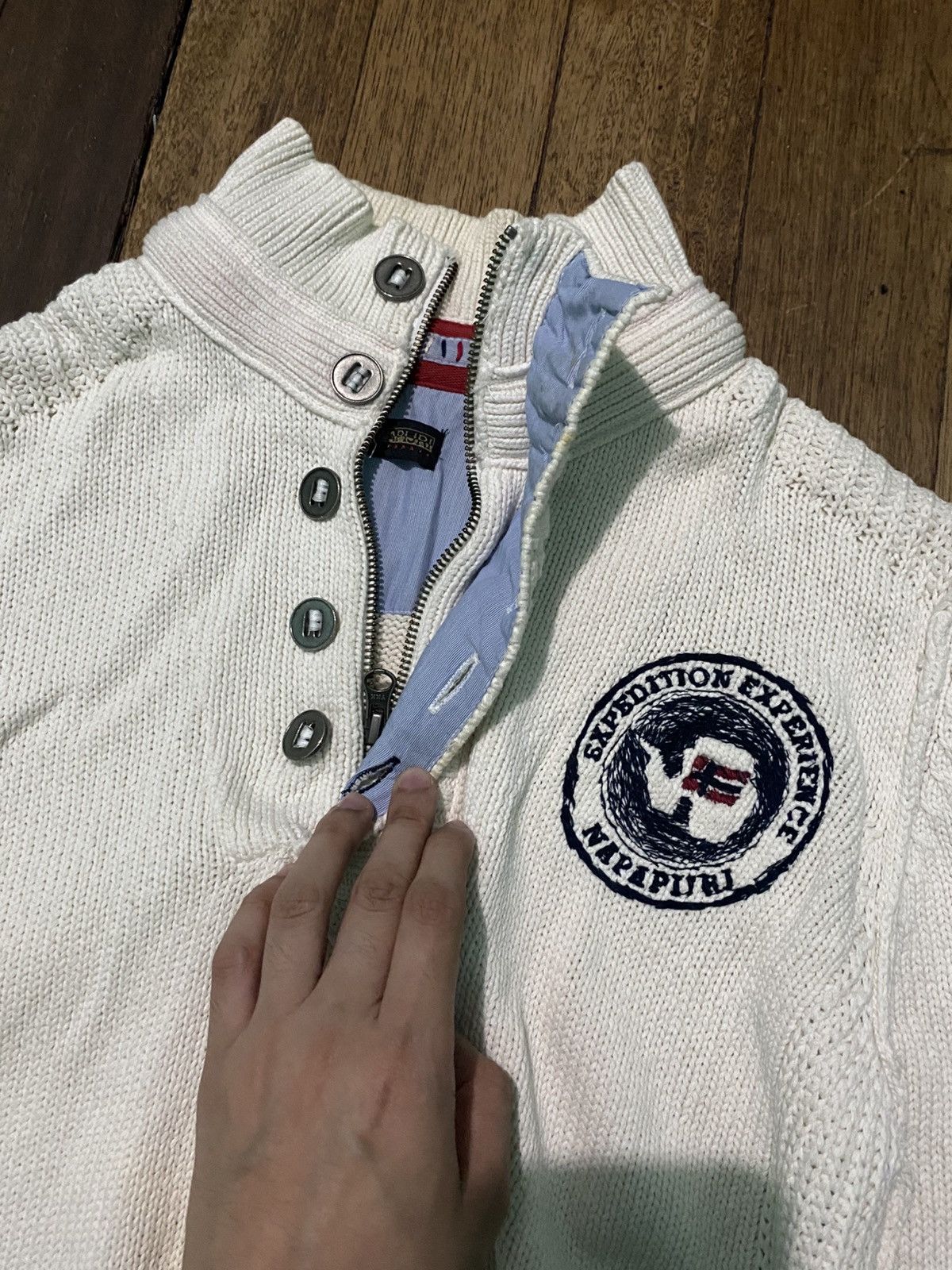 Napapijri Napapijri Cable knit Jacket Size US M / EU 48-50 / 2 - 4 Thumbnail