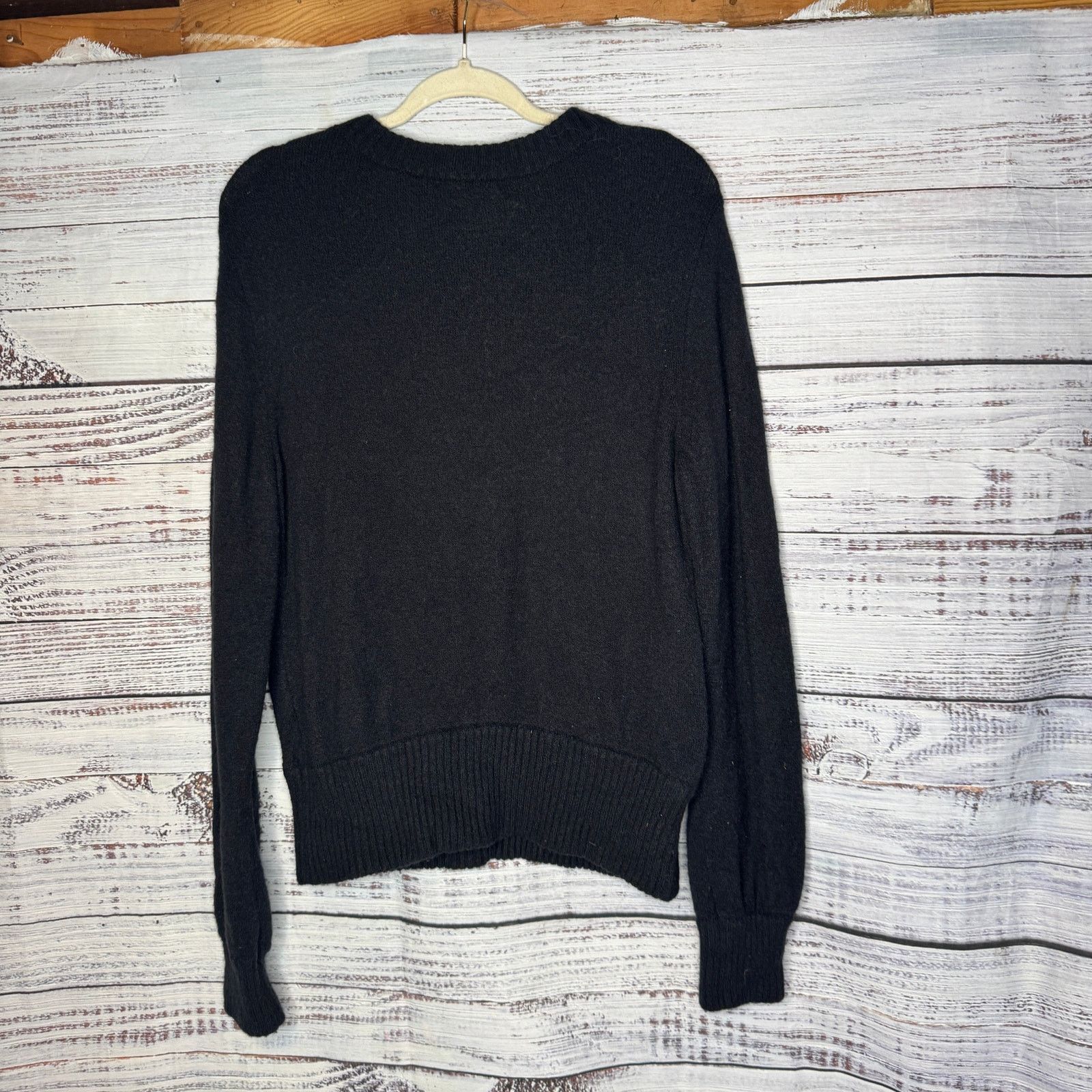J.Crew J.Crew Large Black Wool Alpaca Blend Sweater Crewneck Lg Size L / US 10 / IT 46 - 3 Thumbnail