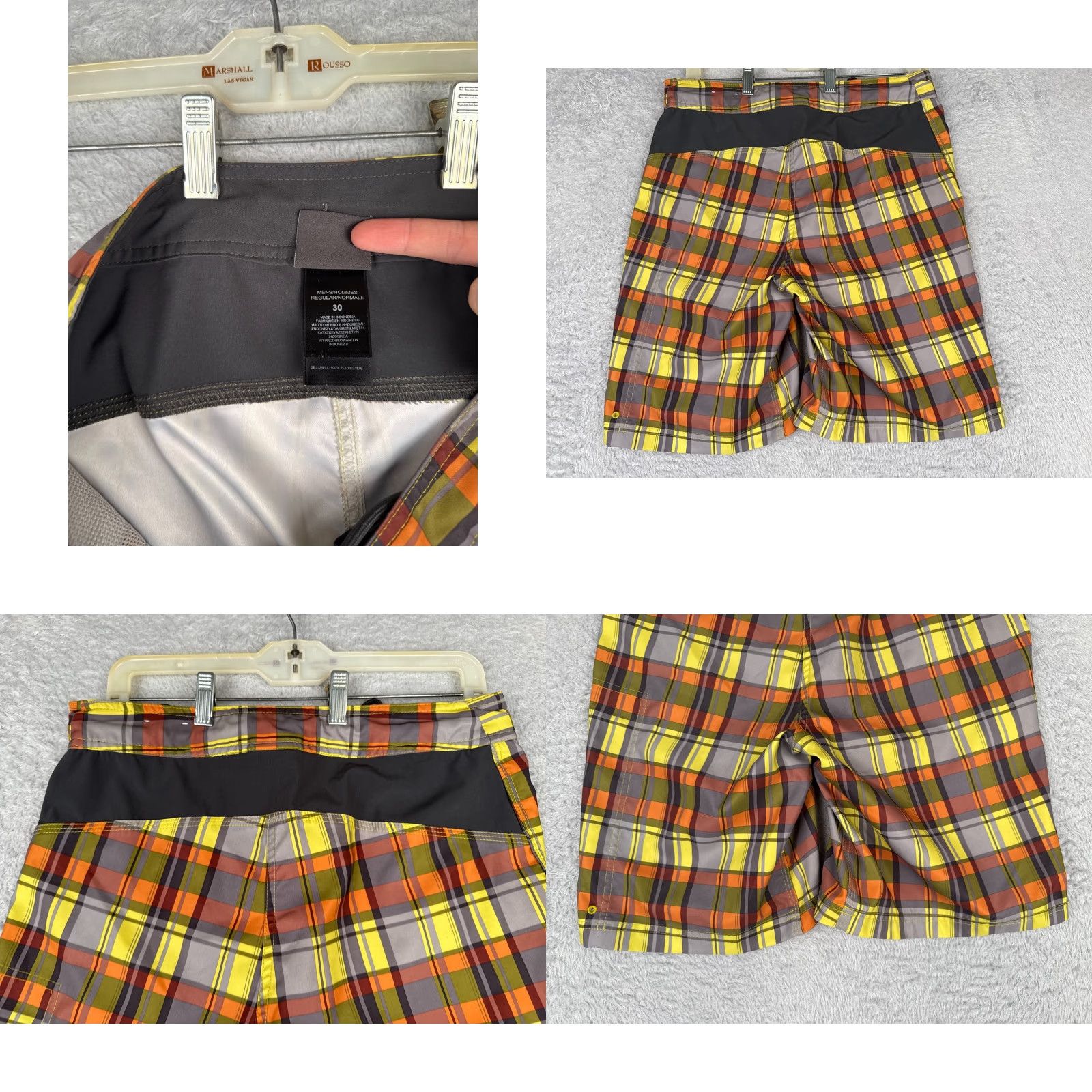The North Face The North Face Mens Shorts Chino 30x10 Plaid Cotton Blend Yellow Brown Casual Mid Rise 30 Regular Pockets Logo Slim? Size US 30 / EU 46 - 9 Thumbnail
