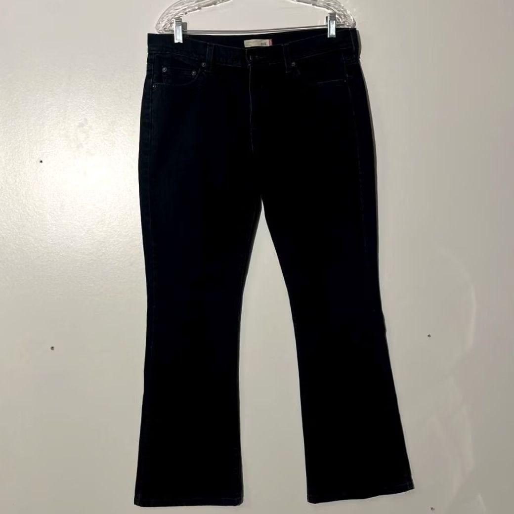Levi's Levi's 515 Bootcut Slim Fit Black 5-Pocket Denim Jeans Women's Size 12 M Size 34" / US 12 / IT 48 - 2 Thumbnail