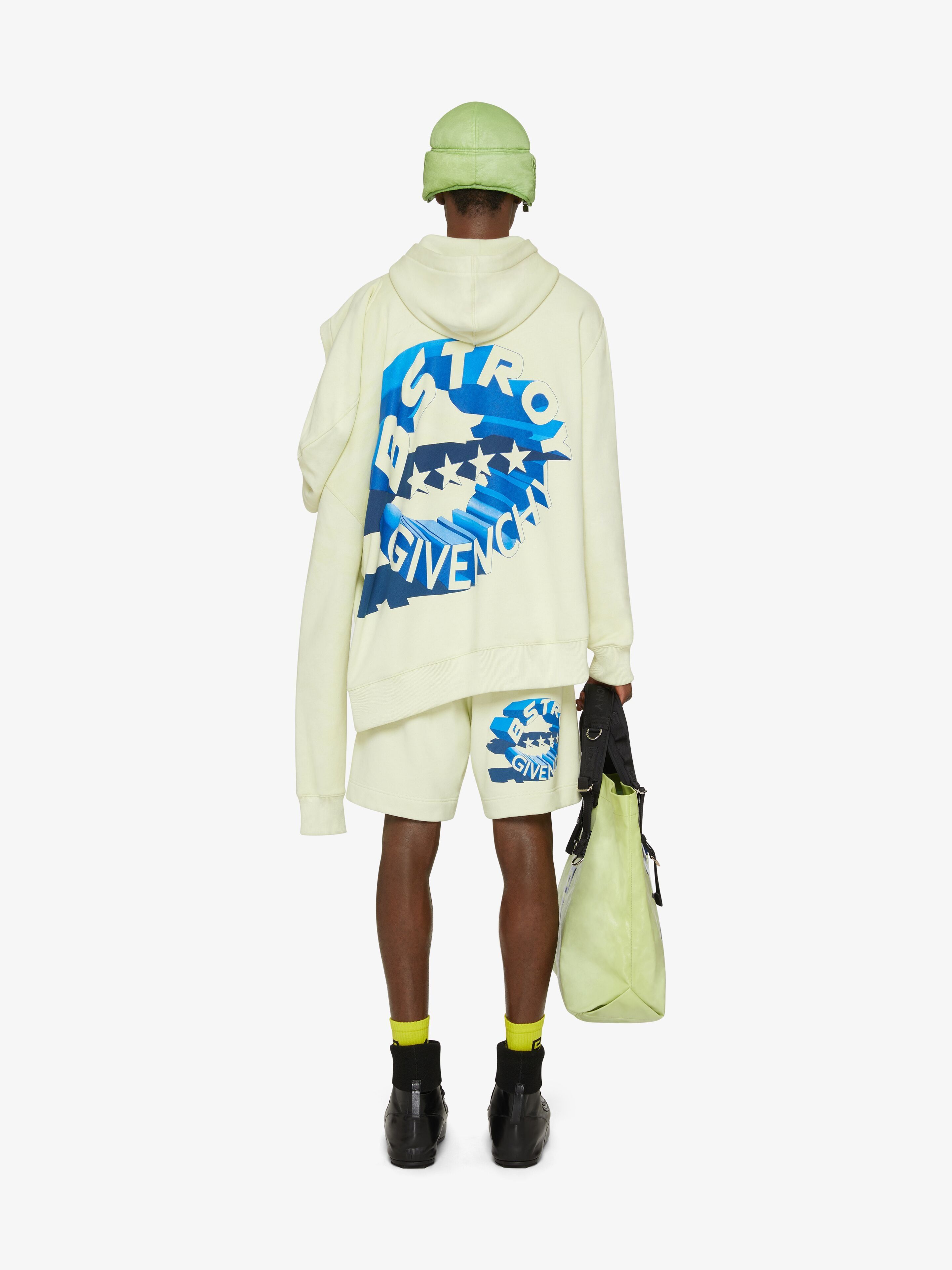 (B).Stroy × Givenchy Green Double Hood Oversized Logo Hoodie Size US XL / EU 56 / 4 - 4 Thumbnail