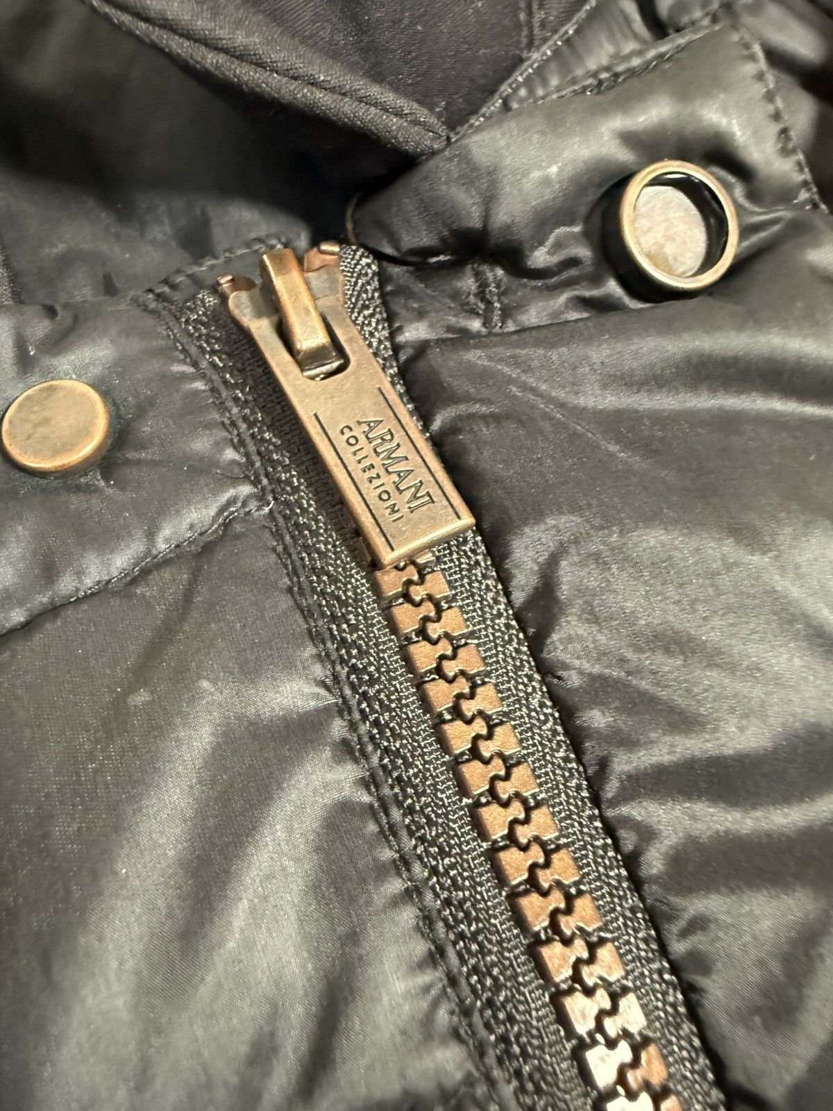 Armani Collezioni Armani Collezioni Black Mao Neck Down Quilted Jacket Size US S / EU 44-46 / 1 - 6 Thumbnail