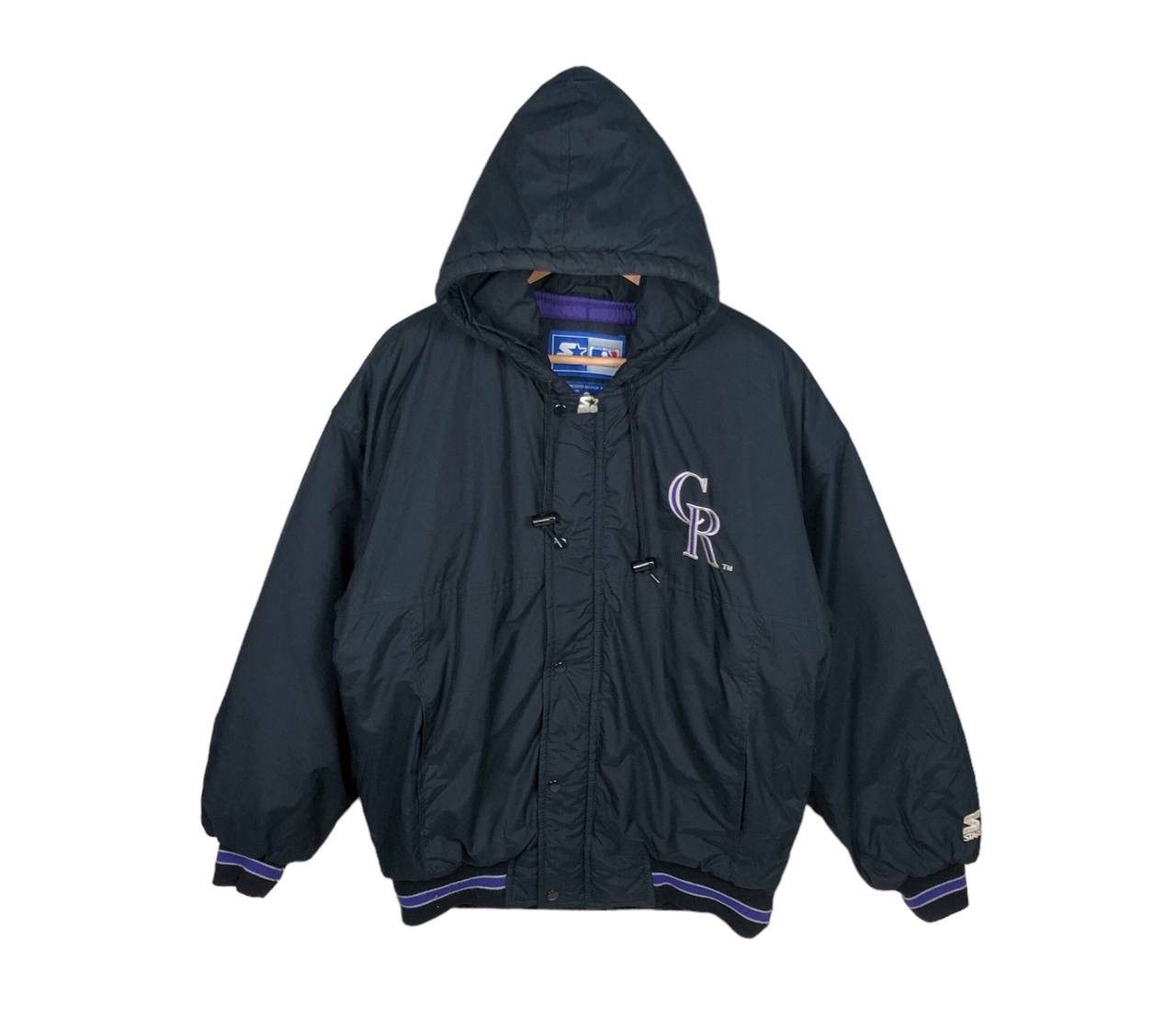 Starter Vintage 90s Starter MLB Rockies Bomber Jacket Size US M / EU 48-50 / 2 - 1 Thumbnail
