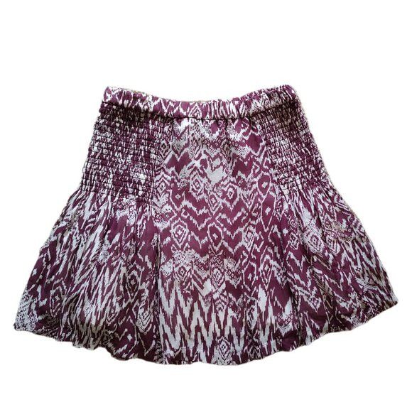 Iro IRO Adele ikat printed smocked mini skirt XS S 2 4 FR36 Size 26" / US 2 / IT 38 - 2 Thumbnail