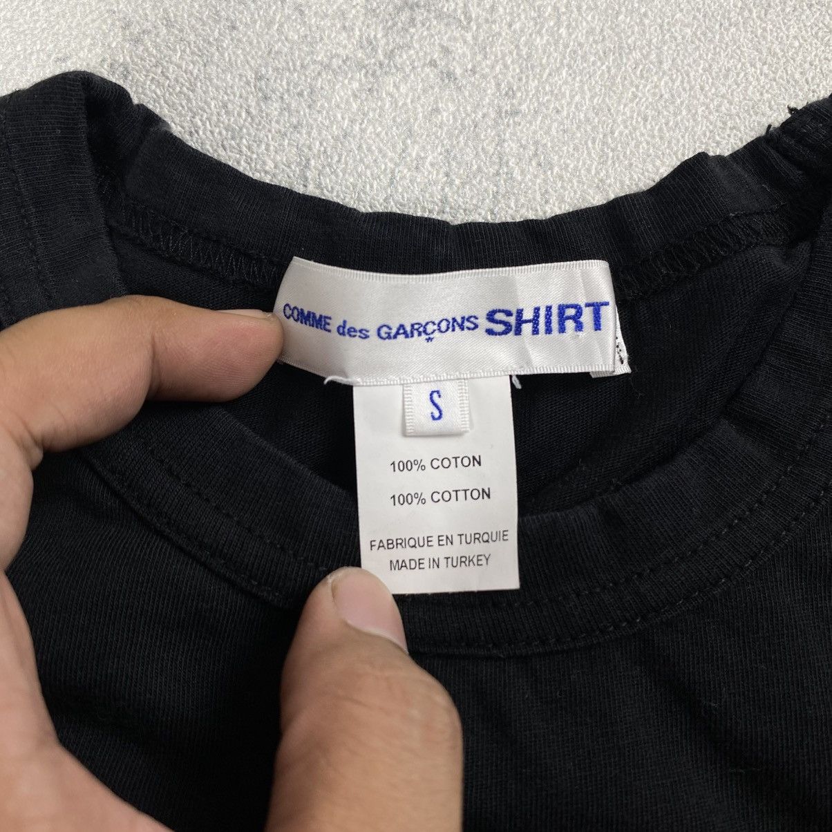Comme des Garcons SHIRT Comme des Garcons Black T-shirt Size US S / EU 44-46 / 1 - 4 Thumbnail