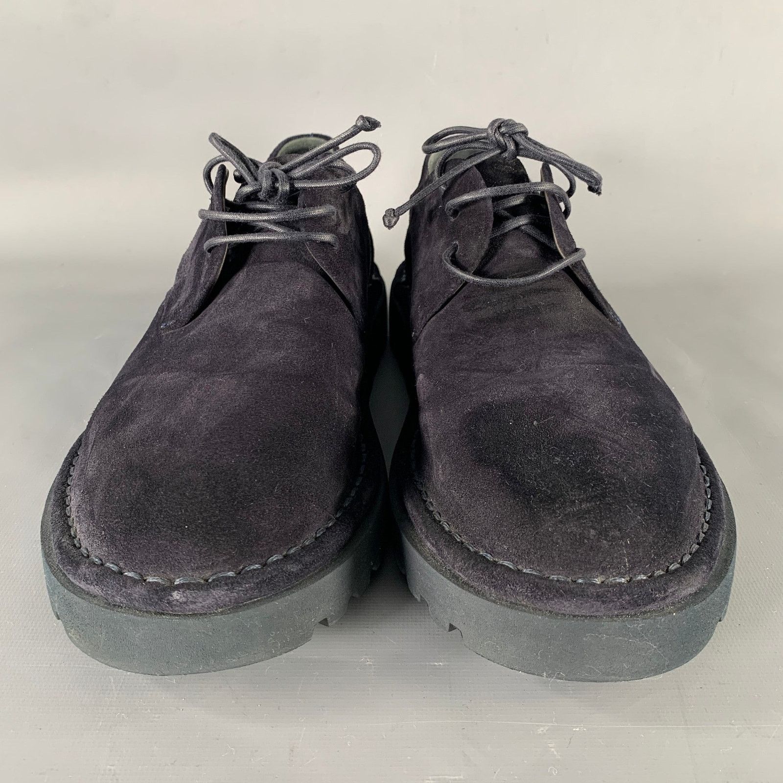 Marsell MARSELL Size 9 Navy Suede Lace Up Shoes Size US 9 / EU 42 - 4 Thumbnail