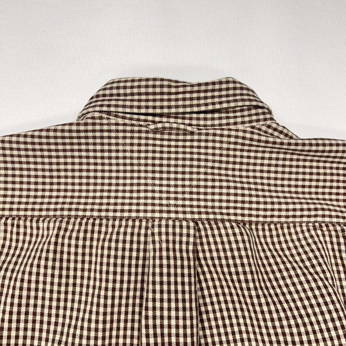 Tommy Hilfiger × Vintage Vintage Tommy Hilfiger Shirt Brown Tan Plaid Collared Button Size US XL / EU 56 / 4 - 12 Thumbnail