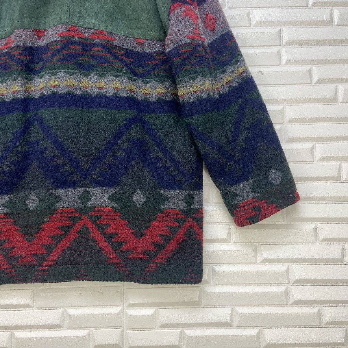 Vintage Tabacci Sportswear Native Wool + Dolphin Leather Heavy Coat Size US M / EU 48-50 / 2 - 11 Thumbnail