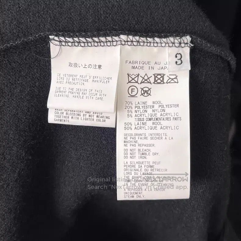 Yohji Yamamoto Yohji Yamamoto 23aw double flannel stand-up collar coat Size US L / EU 52-54 / 3 - 5 Thumbnail