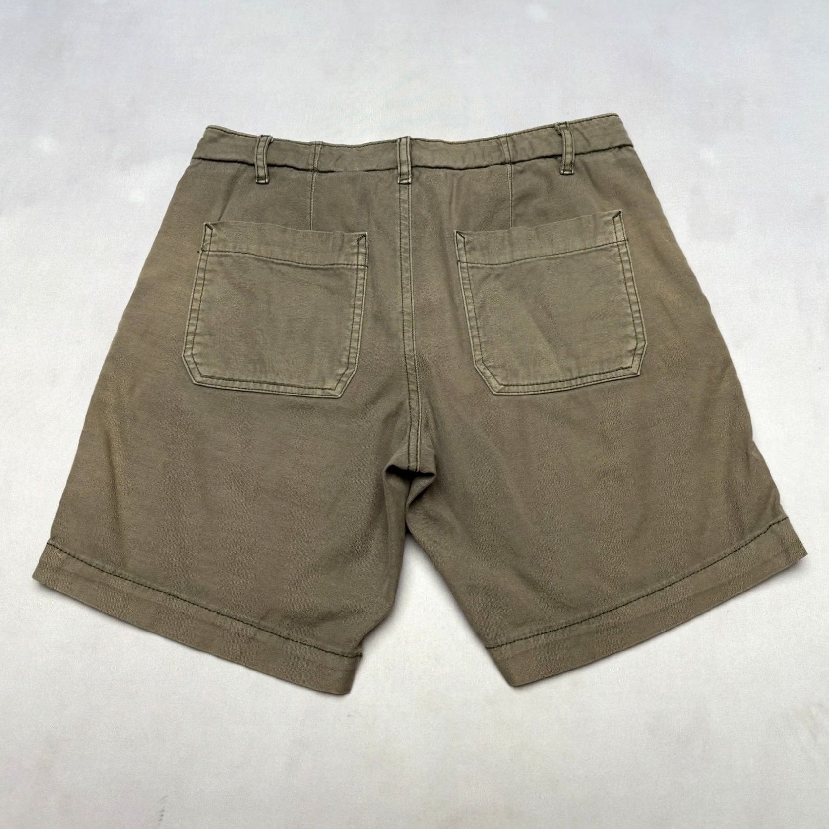 Buck Mason VINTAGE Buck Mason Men's Walk Shorts 28 7.5" Canvas Quiet Luxury Green Size US 28 / EU 44 - 2 Thumbnail