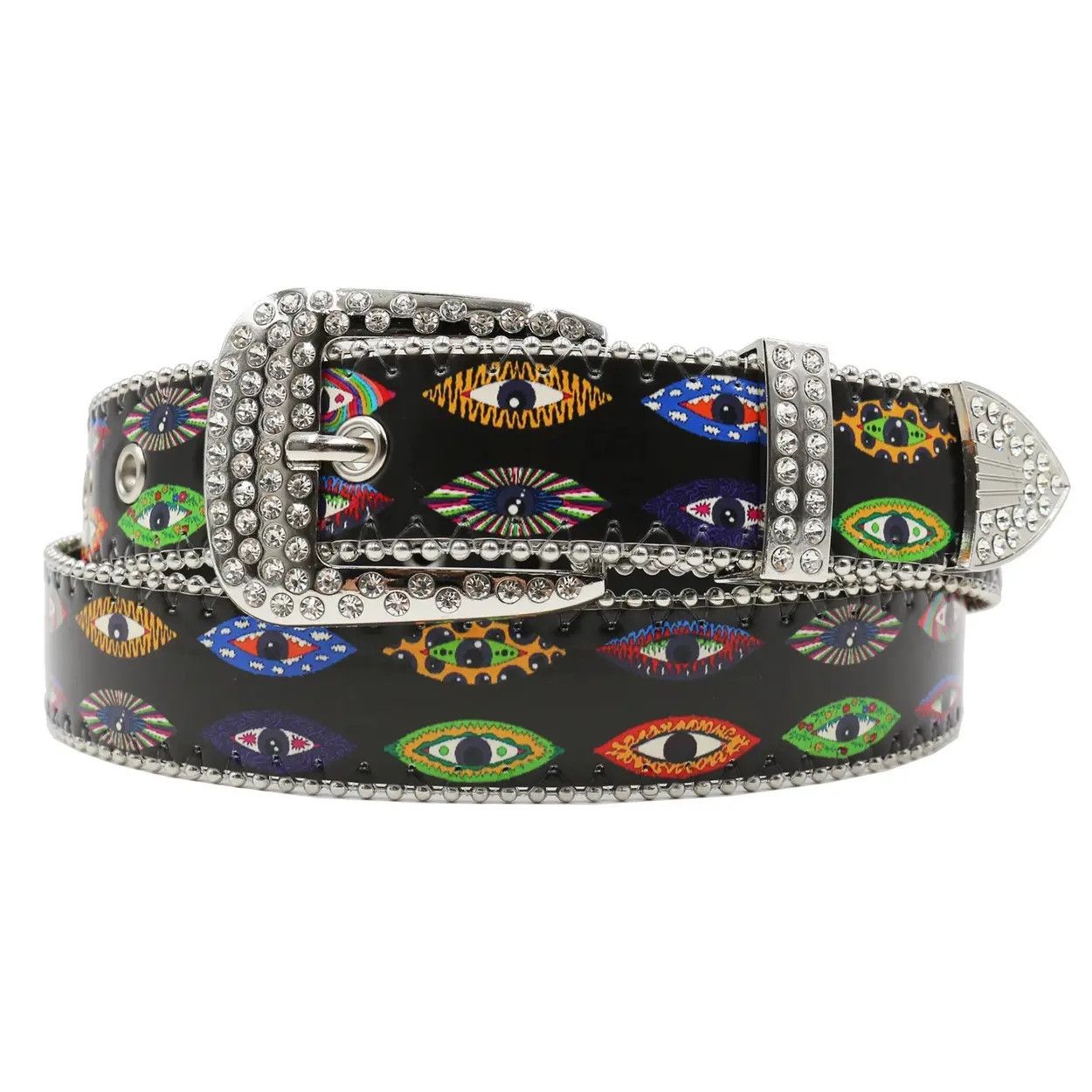 Jewelry Graffiti Art Eye Print Punk Style Belt Size ONE SIZE - 1 Thumbnail