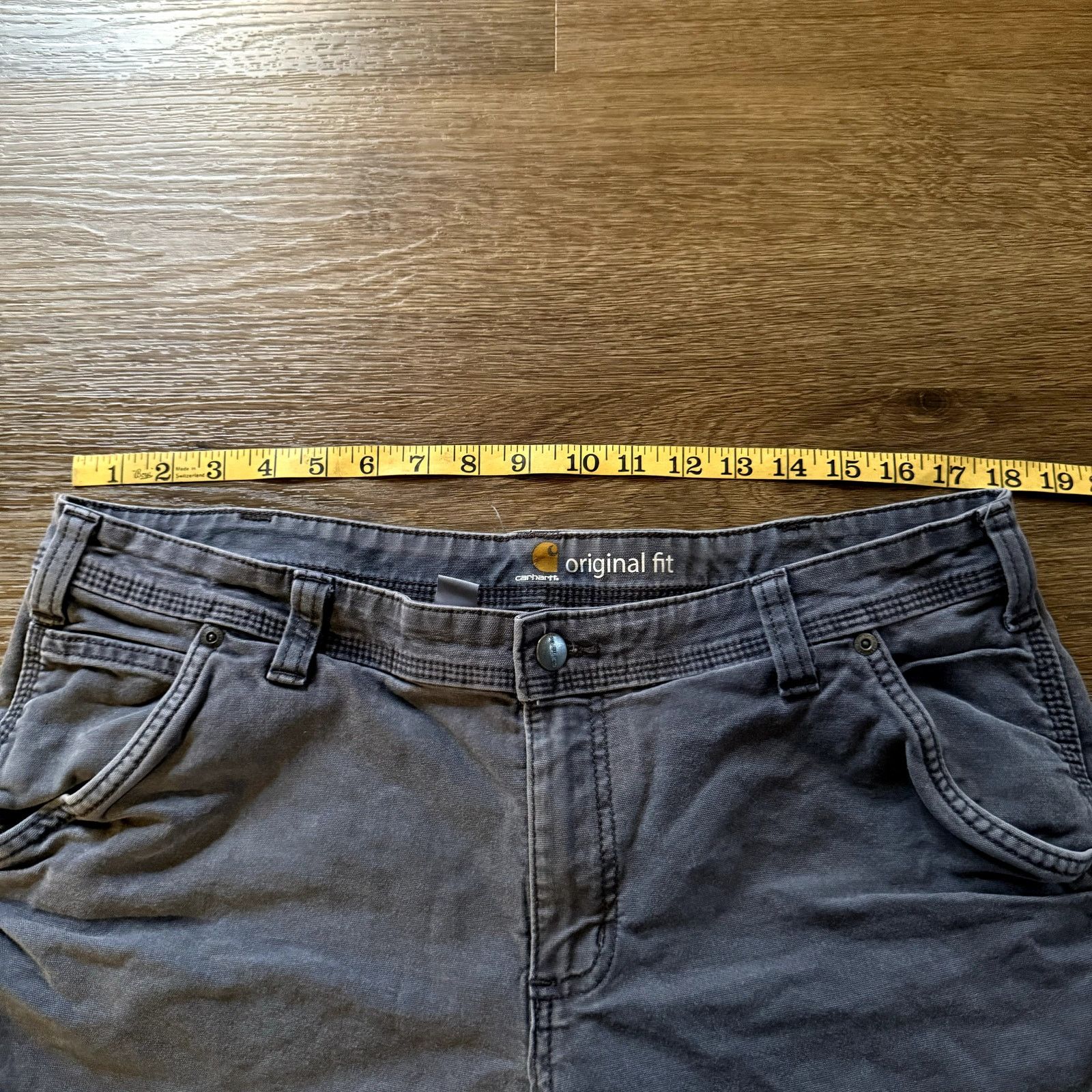 Carhartt Original Fit Grey Carhartt Carpenter Shorts Size 38" / US 16 / IT 52 - 2 Thumbnail