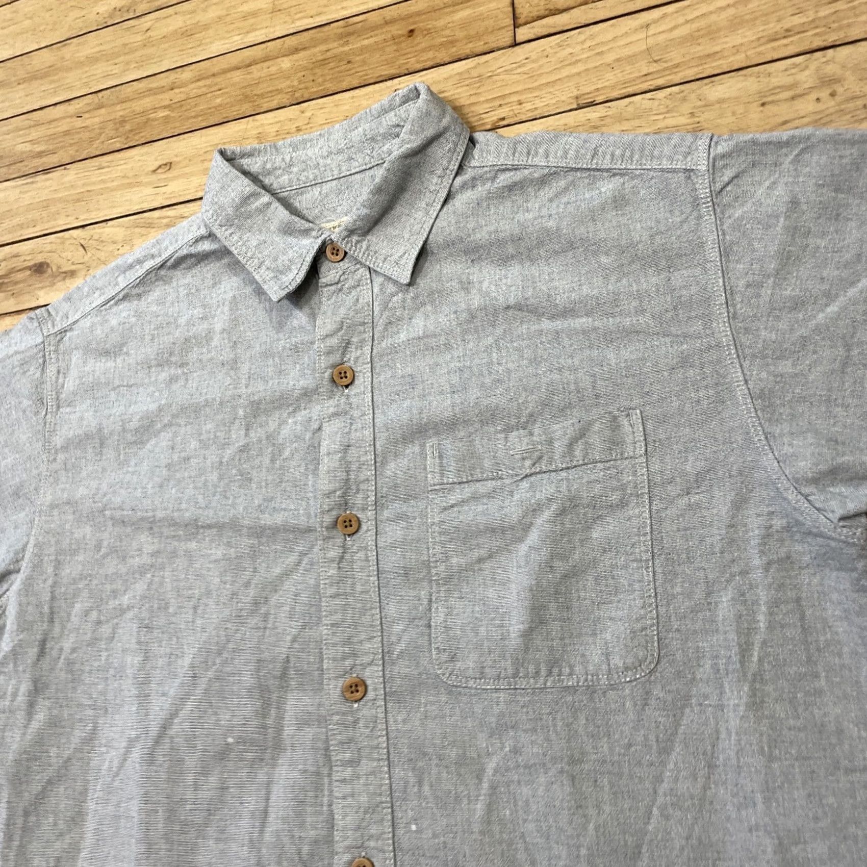Vintage VINTAGE RedHead Button Shirt Men L Gray Silver Bluish Bleach Spot Spring Casual Outdoor shirt shirt Size US L / EU 52-54 / 3 - 3 Thumbnail