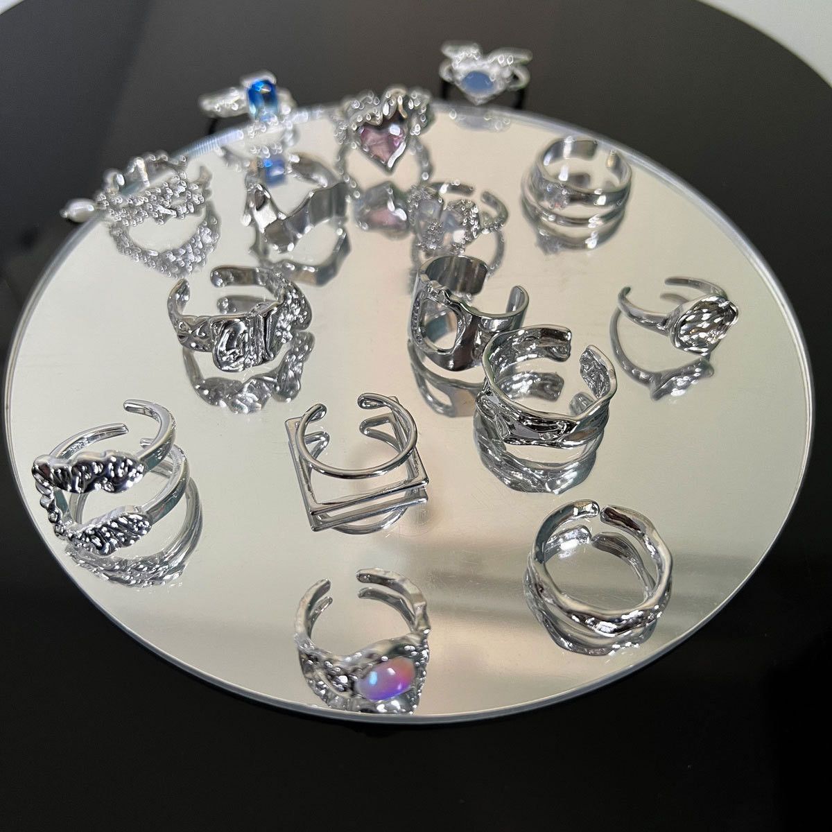 Jewelry Crazy Jewelry Rings Open Size Chrome Ring (Size 7-13) Size ONE SIZE - 1 Thumbnail