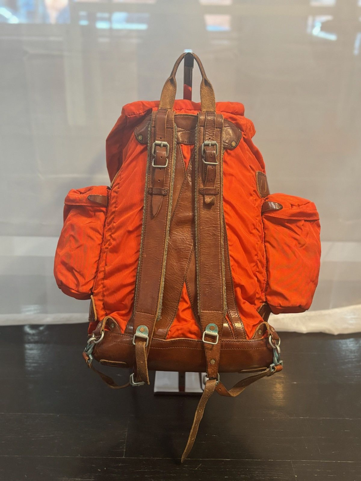 Ralph Lauren Ralph Lauren Nylon/Leather Mountaineering Backpack Size ONE SIZE - 2 Thumbnail