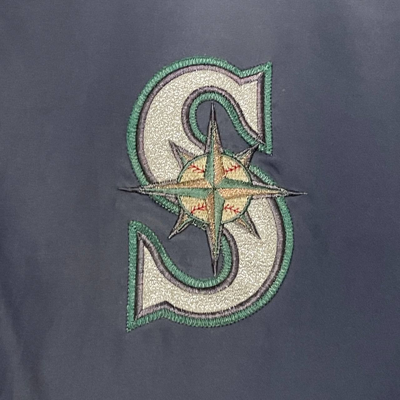 Majestic Vintage MLB Seattle Mariners Short Sleeve Jacket Pullover Size US XL / EU 56 / 4 - 6 Thumbnail