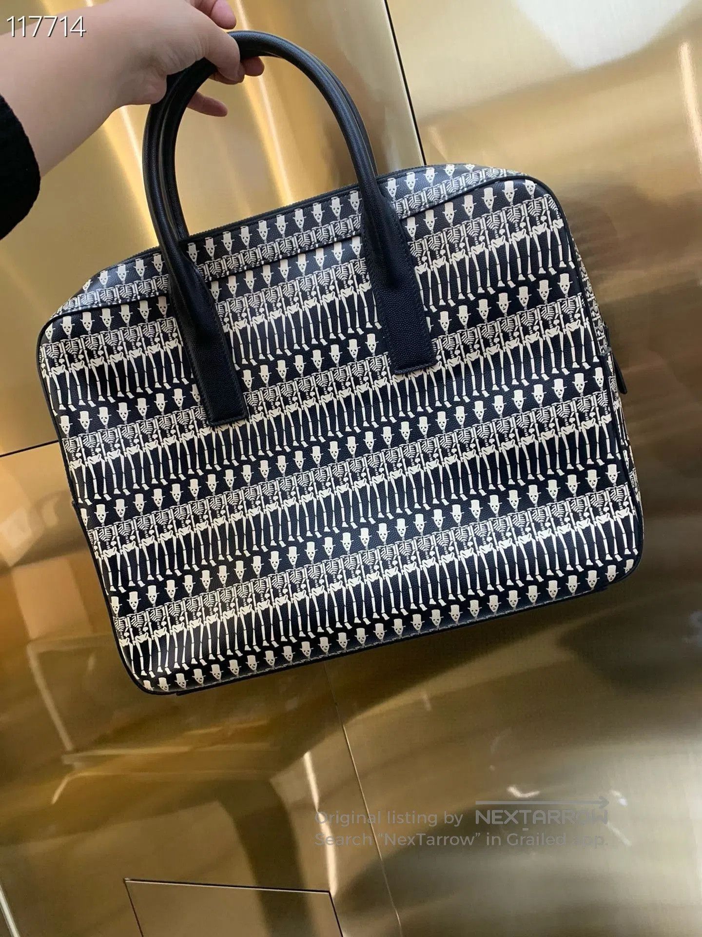 Yves Saint Laurent YSL 077694 v601 Runway Briefcase. Size ONE SIZE - 3 Thumbnail