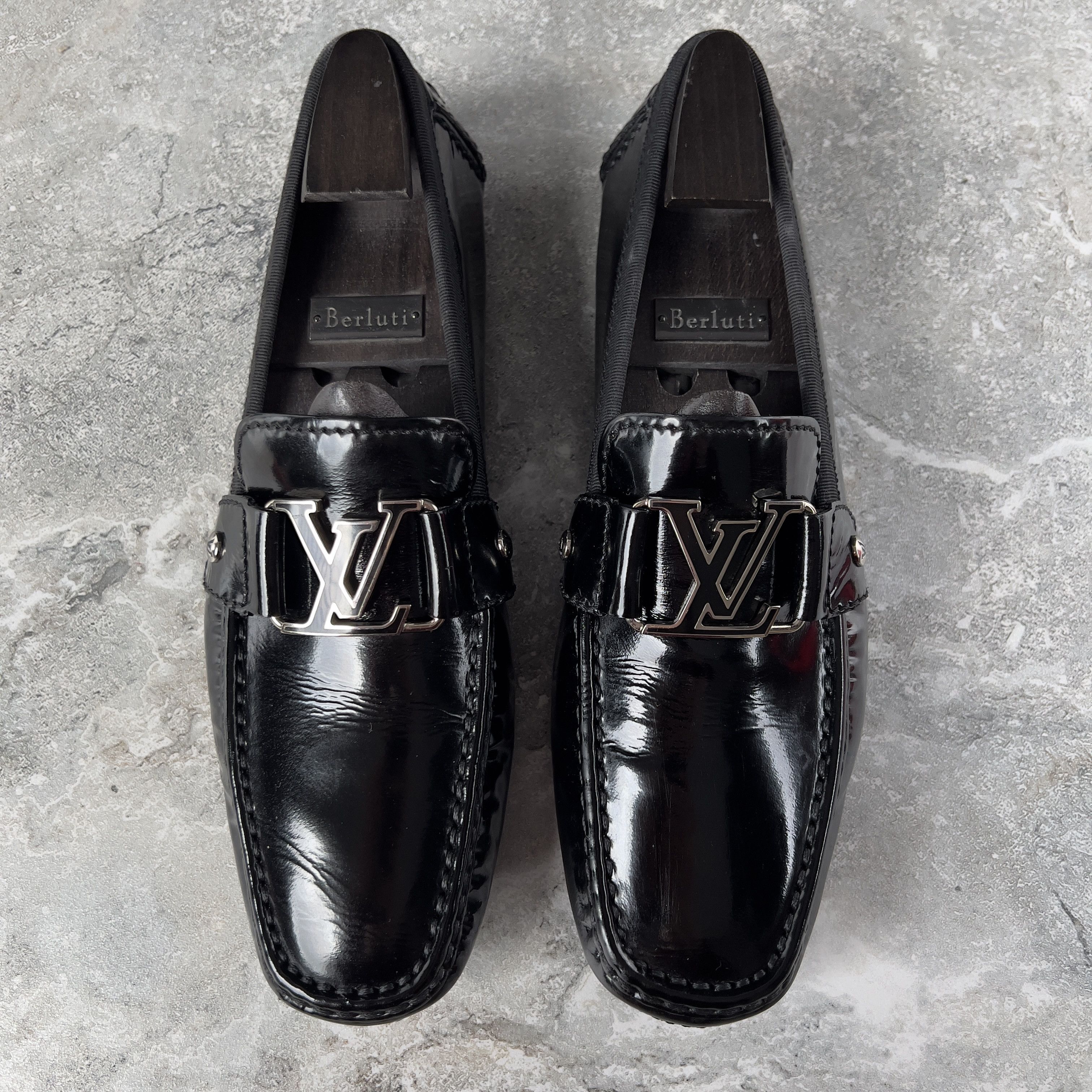 Louis Vuitton Louis Vuitton Monte Carlo Moccasins Glazed Leather Size US 8 / EU 41 - 3 Thumbnail