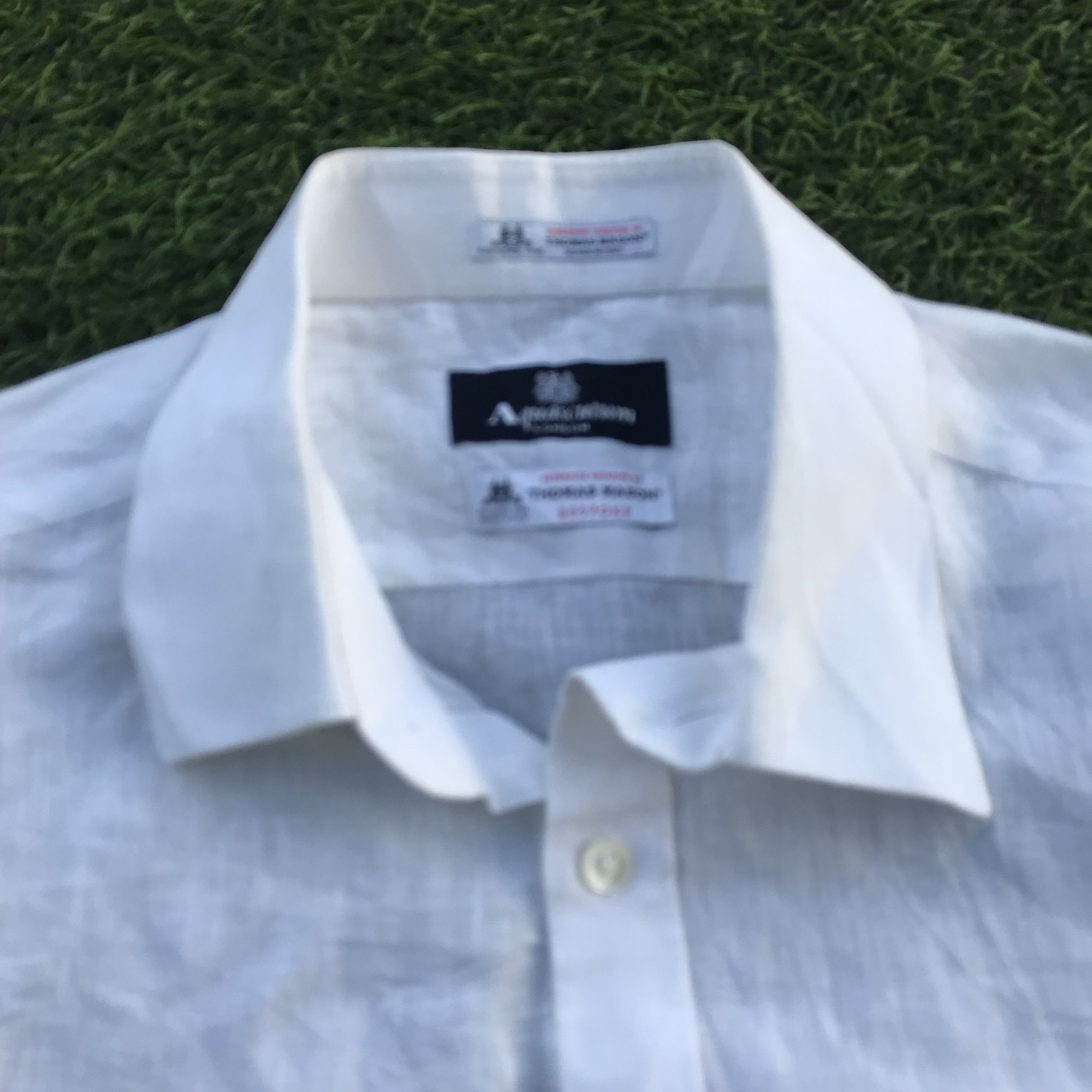 Aquascutum Aquascutum of london x Thomas Mason bespoke White Shirts Size US L / EU 52-54 / 3 - 12 Thumbnail