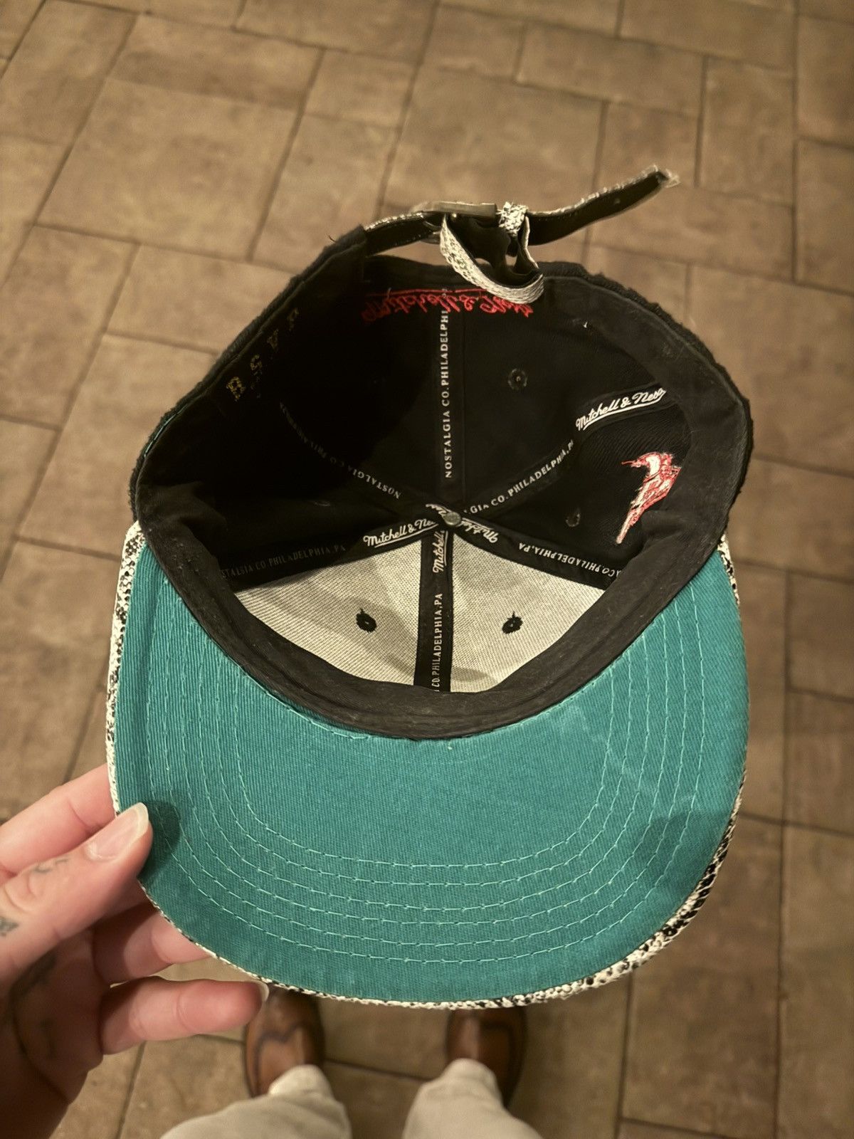 Mitchell & Ness Vintage Mitchell & Ness Snake Skin Snapback 2000s Swagger Size ONE SIZE - 5 Thumbnail