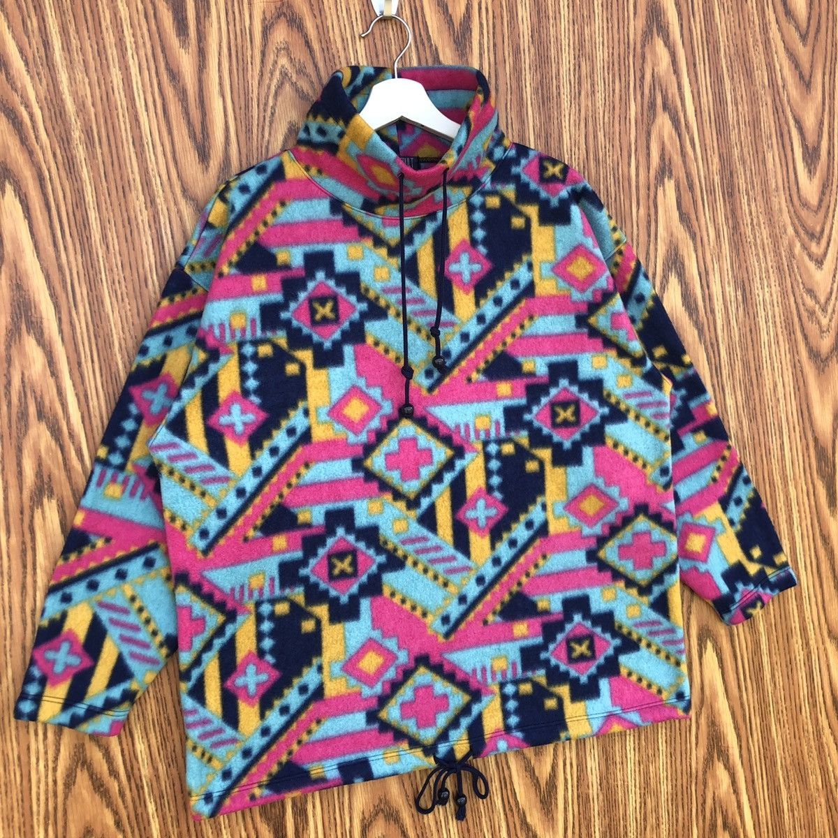Vintage Vintage Youngdult Fleece Turtleneck Navajo Design Size US L / EU 52-54 / 3 - 2 Thumbnail